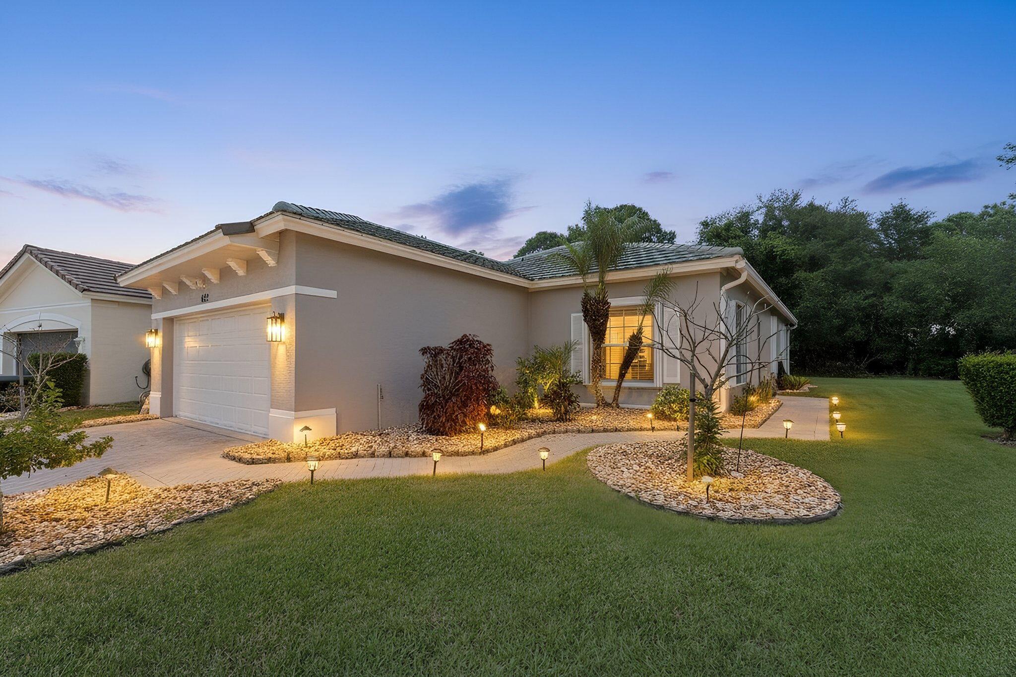 "Move-in ready CBS construction home featuring a versatile 2BR with Den layout. Highlights include a spacious granite kitchen with lots of counterspace, cabinets, snack bar seating, pantry, and a dedicated breakfast area.  New garbage disposal, a new garage door opener, carpet in bedrooms & den with tile in main living areas.  Full accordion hurricane shutters for maximum storm protection.  The roof is in the process of being replaced with shingles.  The community has two outdoor pools with cabanas, a spa, and a child's playground, a beautiful place to call Home!