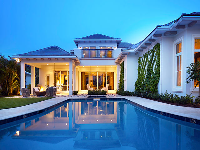 Water, water, water...the views from this lot in Admirals Cove which is accessible by water are unparalleled and is home to a 2015 brand-new, 2-story, 5-bedroom, master down, open floorplan, British West Indies-styled home designed by Mitch Kunik, President of the reknowned and award-winning architectural firm, Affiniti Architects. Prospective purchasers may view this site and be given a tour of a representive furnished model. The floorplan is equally stunning. There is still time for the buyer to make architectural changes and selections prior to breaking ground in the 4th quarter of 2014, with delivery 10 months later towards the end of September/October 2015.