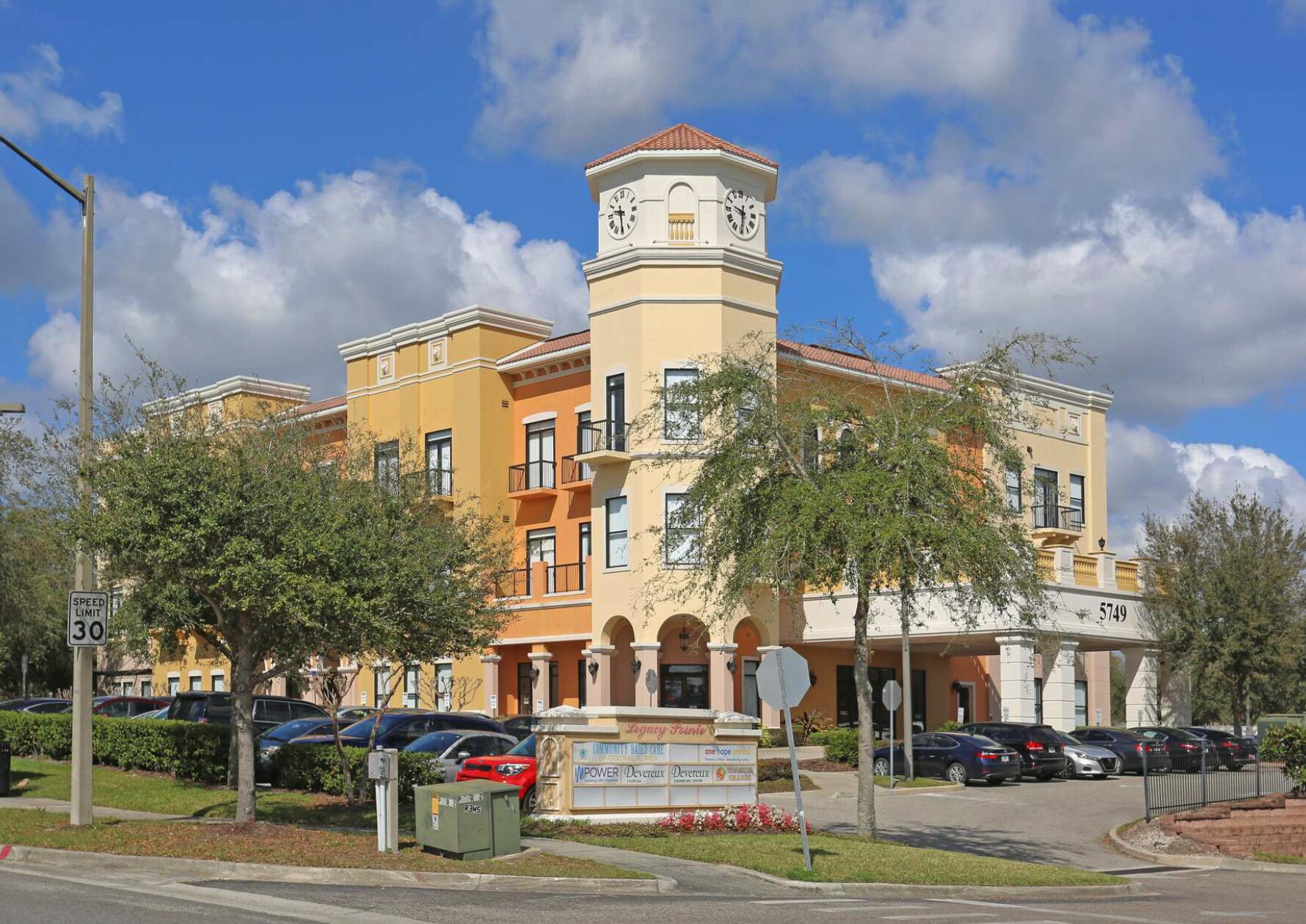 Dressed in the 'Tuscany' style architecture, Legacy Pointe is sure to be an icon within the
MetroWest's Master Community.  The property is fully leased to Embrace Families, a federally and state-backed non-profit corporation.  The current lease expires in 2029, with options to extend for an additional 10 years.