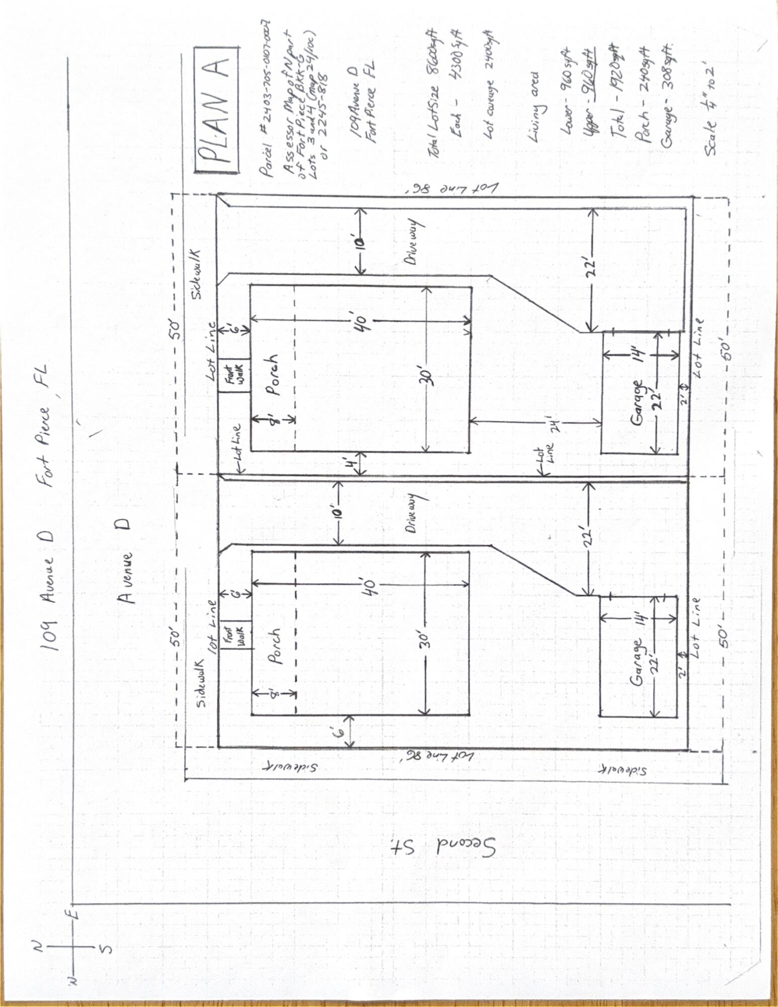 ASSESSOR'S MAP OF N PART OF FORT PIERCE - Land
