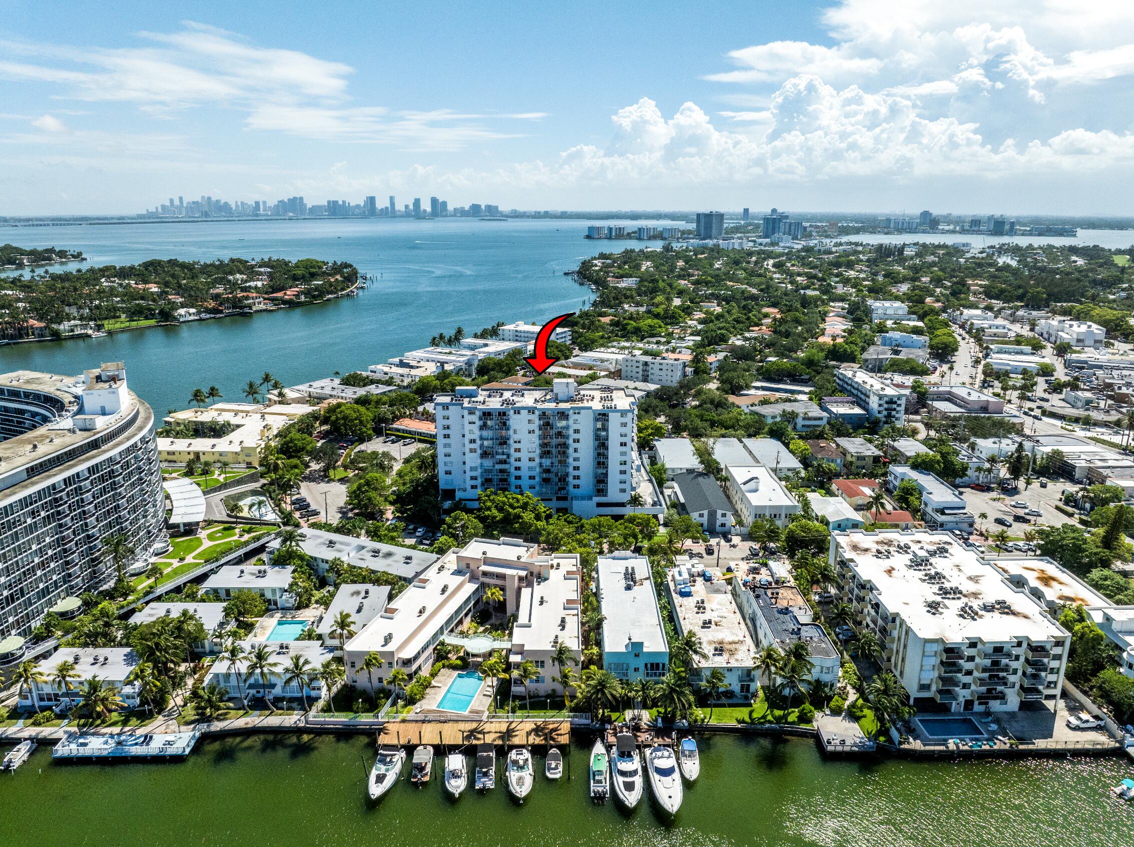 Enjoy Miami Beach Living with Breathtaking Views. This 970 sq ft, 1BR, 1.5 Baths Penthouse-level condo on 11th floor offers sweeping views of the Ocean, the Bay, La Gorce Island, and the city skyline. Fully funded reserves and a recently completed 50-year recertification make this a smart choice for first-time buyers, with low down payment financing options available. This spacious, west-facing residence features a newly renovated kitchen with quartz countertops, tile floors, and updated bathrooms. Stunning ocean and city views on 2 sides, soundproof windows, and electric shutters, provide comfort and peace of mind. Additional upgrades include new appliances, A/C, and water heater. Located in the charming Normandy Island Historic District, the building offers a pool, gym, on-floor laundry, and covered garage parking. Enjoy a quiet yet convenient lifestyle just a short walk to the beach, parks, restaurants, and markets. The free North Beach Trolley, along with easy access to South Beach, Bal Harbour, Downtown, I-95, and public transit, makes this an unbeatable location in a growing area of Miami Beach. The monthly HOA fee is  $910.81 + $52.25 assessment relating to Engineered Life Safety System ("ELSS") and subsequently, the beautification of the hallways. No short-term rentals allowed. Only one (1) year lease.
