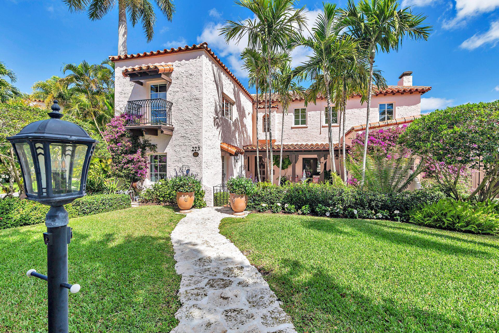 Nestled in the heart of Historic El CID neighborhood, this exquisite home located on the Intracoastal lake block showcases a stunning Mediterranean design that seamlessly blends elegance, comfort, and timeless beauty. As you approach this remarkable property, you are greeted by a charming courtyard adorned with lush greenery and a mesmerizing fountain, creating a tranquil oasis that immediately transports you to a world of serenity. 

Step inside and be captivated by the grandeur and attention to detail that defines this home. The open and airy floor plan bathes the interior in abundant natural light, illuminating the exquisite architectural features. The expansive living areas effortlessly flow from one room to another, providing both formal and casual spaces for all your needs. The well-appointed gourmet kitchen with high-end appliances offers a perfect blend of functionality and style.  Offering 5 generously sized bedrooms and 4.5 baths including a luxurious 1st floor primary suite.  The backyard offers a private paradise to entertain outdoors. Whether you prefer basking in the sun by the shimmering heated pool, hosting al fresco gatherings on the expansive patio, or simply reveling in the tranquility of the surroundings, this outdoor haven delivers on every level.

This home has been thoughtfully renovated with wide plank oak floors, new kitchen design, 2020 barrel tile roof, 3 new HVAC's and newly installed hurricane impact windows and doors. 
Located in a coveted historic neighborhood, this home immerses you in rich history while enjoying modern amenities. Enjoy close proximity to beaches, restaurants, Worth Ave and downtown West Palm Beach. Experience the harmonious blend of elegance, history, and comfort that awaits you in this magnificent home on the lake block.