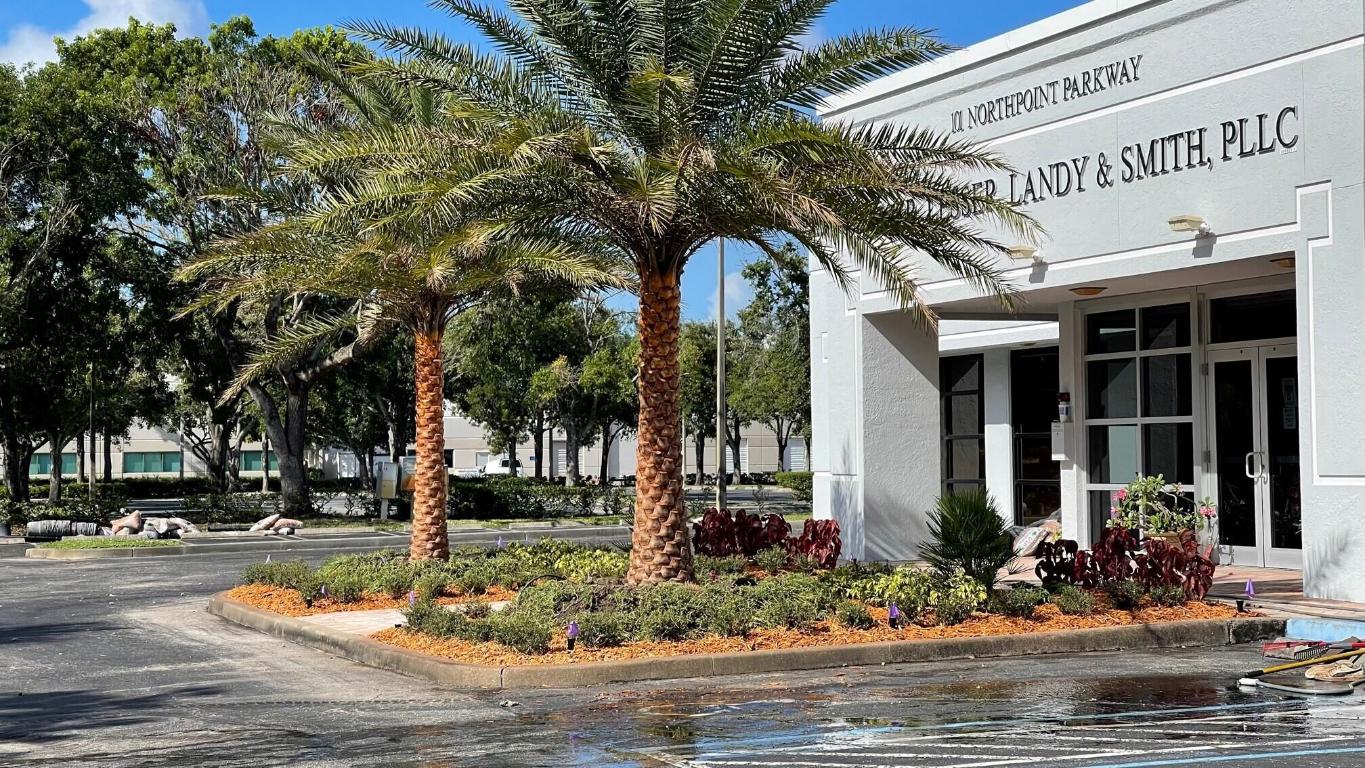 Beautiful one-story, owner-user commercial office building for sale with over 7:1000 on-site, surface parking and an attached three-car garage.  Seller will consider a lease-back of a portion of the property.   Currently a law firm, but the uses for this building including a school and almost any professional offices.  Zoning uses should are to be confirmed with the City of West Palm Beach by the Buyer or their representative.  There is building signage and monument signage, over 2.63 acres, impact windows, doors & hurricane shutters, upgraded interior finishes, seven newer air conditioners, 2009 roof under warranty through 2024, six exterior entrances, recessed and updated fluorescent lighting throughout, new landscaping, and possible building expansion.