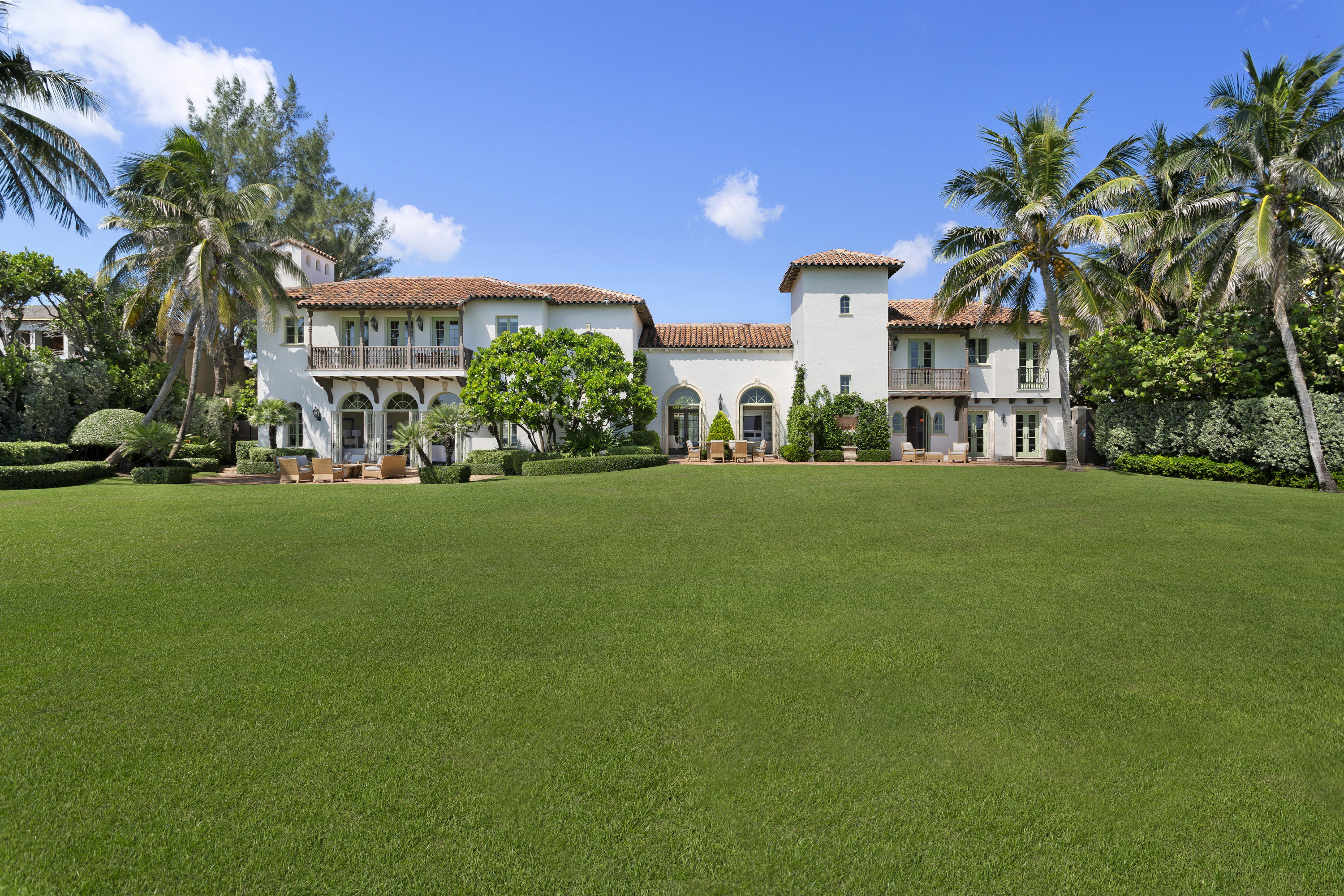 The extraordinary 1922 Mediterranean style oceanfront home has been impeccably maintained & updated.  The most discerning Buyer is able to enjoy a beautifully preserved historic home as well as all the conveniences of modern technology, including state of the art AV, lighting, & WiFi.  The architecture of the home affords exceptional ocean views.  The configuration lives both casually & formally around a beautifully articulated & protected coquina courtyard, affording al fresco dining, multiple seating areas, outdoor AV entertainment, & a heated swimming pool & spa. The property is located very close to Town, Worth Avenue, golf, tennis, the Town marina, the airport, and much more. Beautifully staged by Meredith Baer Home.