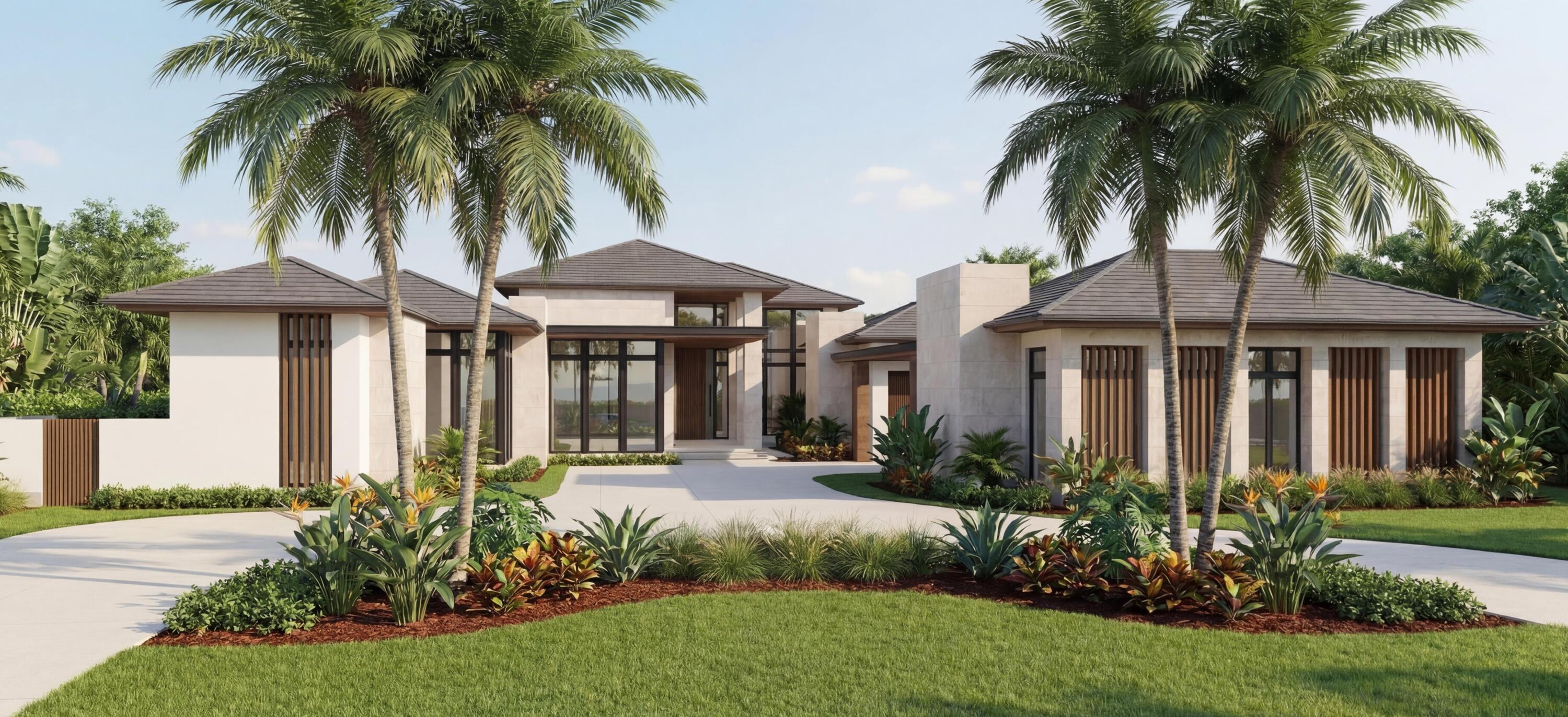 An exceptional expression of modern luxury, this to be built  new construction estate offers an unparalleled lifestyle defined by scale, sophistication, and seamless indoor-outdoor living imagined by the Randall Stofft architecture firm. The private dock along 107 feet of navigable waterway offers effortless access, completing this amazing waterfront setting. Situated on over 3/4 of an acre and spanning over 8,400 square feet under air of refined interiors and nearly 12,000 total square feet under roof, this residence has been thoughtfully designed to elevate both grand entertaining and everyday comfort. Located on a navigable waterway in the prestigious Frenchman's Creek Country Club, thus home invites you to bring your boat and embrace the ultimate South Florida lifestyle.   Presenting six bedrooms, seven full bathrooms, and three half baths, including a cabana bath, the layout offers exceptional versatility for both intimate living and large-scale hosting. A full size gym, an impressive space for a club or game room with a full bar and dedicated office space, exciting exterior features, such as, a cold plunge and sauna, distinguished VIP suite and a luxurious primary retreat, this home will be a true private resort for guests.    The primary chef's kitchen serves as the heart of the home, showcasing top-of-the-line appliances, custom cabinetry, and an expansive layout that seamlessly connects to the main living spaces. Complementing the space is a fully equipped caterer's kitchen, offering additional prep space and premium finishes—ideal for hosting events with ease and complemented by a wine room and wet bar.    The primary suite is complete with dual spa-inspired bathrooms, two oversized walk-in closets, a morning bar, and a secluded covered patio for tranquil mornings or evening escapes.     Designed with wellness in mind, the residence includes a spacious gym room, cold plunge, and sauna, delivering a spa-like experience within your own home. Additional highlights include a dedicated office within the club room with full bar, abundant storage throughout, and two striking ventless fireplaces that add warmth and ambiance to the living areas.    Outdoors, the estate transforms into a true entertainer's paradise. A covered summer kitchen, expansive lounge areas, and a stunning pool and spa with sun shelf create a seamless transition between indoor and outdoor living.   Designed with the automotive enthusiast in mind, the property accommodates up to 8-9 vehicles under roof, including a five-car garage and dedicated golf cart garage. Embrace peace of mind, with impact glass throughout and a whole house generator.     This is more than a home—it is a statement of prestige, craftsmanship, and elevated living.    Frenchman's Creek Members enjoy the ultimate concierge lifestyle with resort amenities, state-of-the-art brand new clubhouse, two 18-hole championship golf courses - for only 600 homes. Numerous dining options, navigable waterways, racquet sports, social events and so much more. The exclusive Beach Club, included with membership, located on beautiful Juno Beach allows use of pool, restaurant, beach attendant and water activities.
