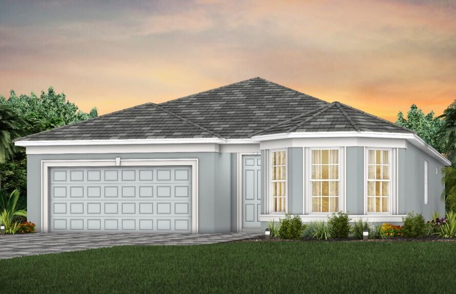 NEW CONSTRUCTION: This charming 3 Bedroom Palmary lives LARGE with it's incredible built in kitchen and welcoming island.  Hard surface flooring flows seamlessly thought the home.  Relax on you screened in lanai with private yard.   Elongated garage for extra storage.  Take a quick stroll to the community's world class amenity center.