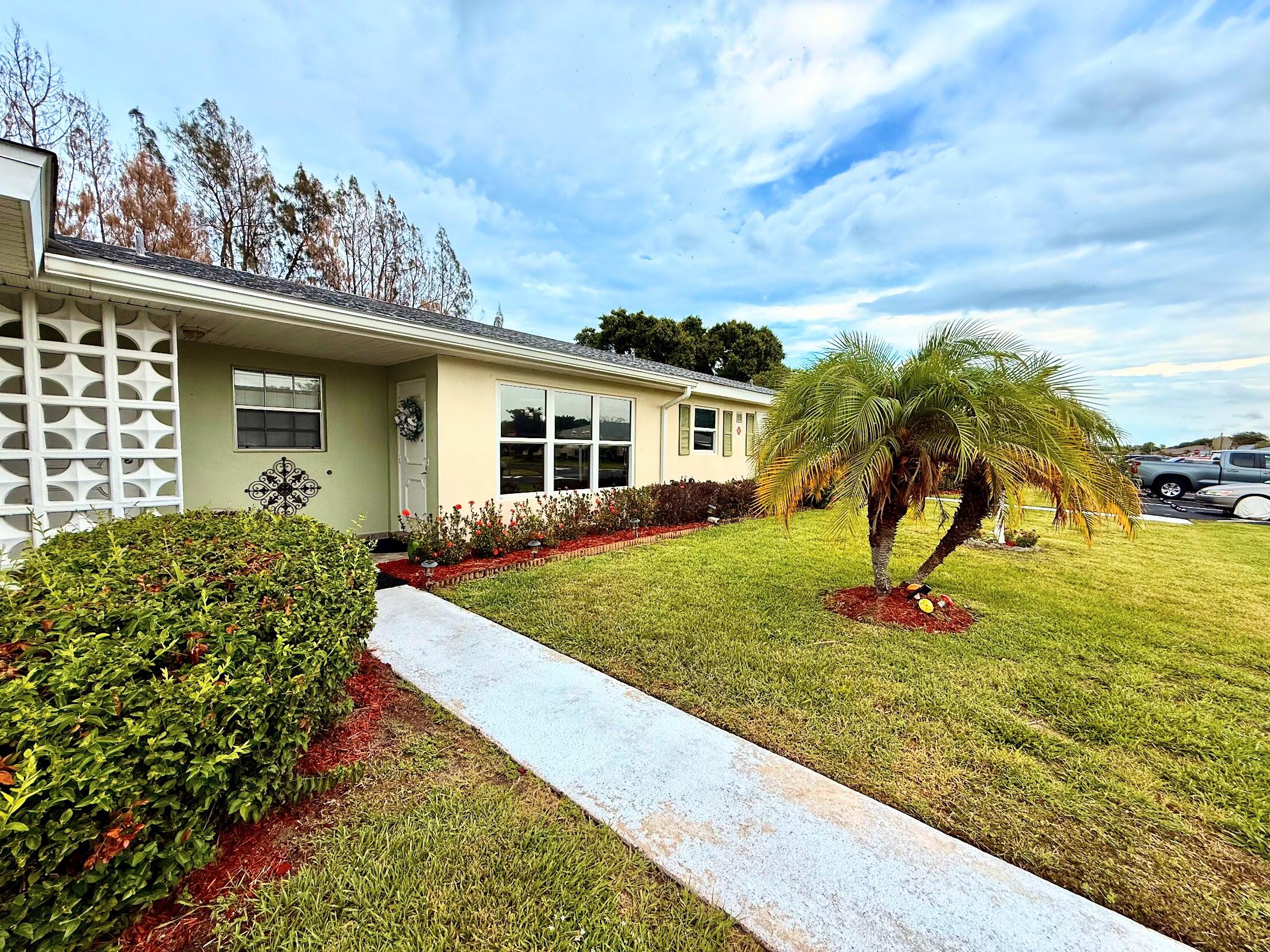 Charming 55+ condo in gated High Point Section 1! This light, ground-floor unit features a fully updated kitchen and both bathrooms, plus maintenance-free living with no stairs. Enjoy resort amenities: heated pool, clubhouse, tennis, bocce, and pickleball. COA covers water, sewer, cable, and internet. Minutes to awesome downtown Fort Pierce dining and the Inlet—visit the south side for great restaurants and beauty, or the pristine north side state park for surfing and untouched nature. Near beautiful beaches! This address is Legally designated as Unit E, but known locally and to residents as a Big or Apt B & listed also in MLS listing #B26034684 as APT B. Laundry available just outside in same building next door over.