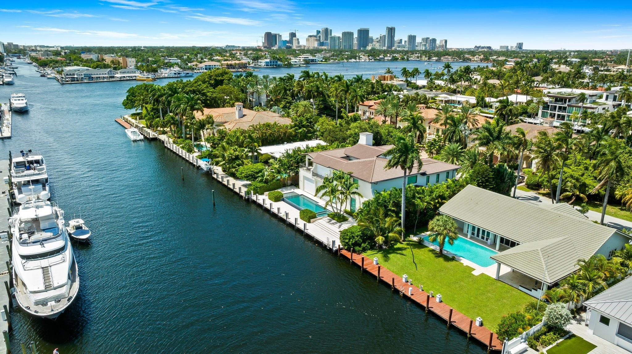 Warm gracious family home in the yachting Mecca of southeast Florida's exclusive enclave of Harbor Beach. Pride of ownership in this light and bright residence with a southern exposure. Split open floor plan leading to spacious terrace and pool area perfect for entertaining. 95 foot dock for your yacht with a wide turning basin and high elevation in land. Spectacular location just minutes to the ocean. Upgrades to kitchen, plumbing, hurricane impact windows and hardwood floors throughout. Neighborhood features security, private marina and beach club. A pleasure to show.