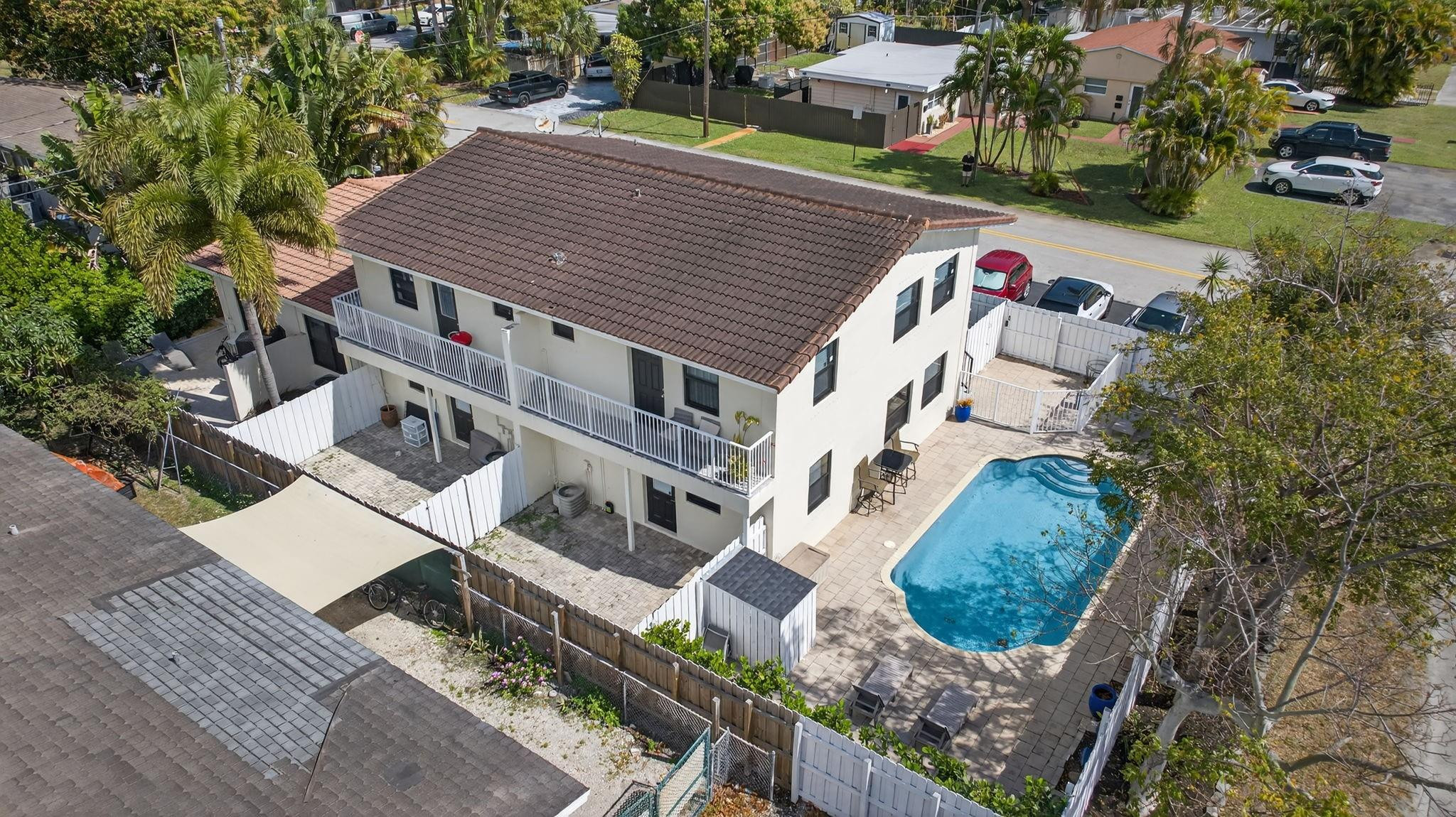 5-PLEX fully rented (MLS classified as 4-plex) in Fort Lauderdale. Unit mix: four 1BD/1BA and one 2BD/2BA. Gross income $121,000 annually with approx. $89K NOI (5.1% cap at current pricing). Stable income with rental upside. Fully renovated with new kitchens, baths, A/C systems, flooring, fencing, railings, and new high-impact windows — no major deferred maintenance. Each unit includes a washer/dryer, 2 parking spaces, and separate parcel numbers. Features a pool and a 2BD/2BA unit with a private jacuzzi. Strong 1031 exchange opportunity. roperty is legally structured as five separate condo parcels under one ownership (MLS classified as 4-plex). All units are fully rented. Unit mix includes four 1BD/1BA units and one 2BD/2BA unit. Current gross income is $121,800 annually with approximately $89K NOI. Extensive renovations completed, including kitchens, bathrooms, A/C systems, flooring, fencing, railings, and high-impact windows. No major deferred maintenance.Each unit includes washer/dryer and two dedicated parking spaces. Property features a private pool, and the 2BD/2BA unit includes its own jacuzzi. Strong tenant demand in Middle River Terrace location. Ideal for 1031 exchange buyer or investor seeking stabilized cash flow with long-term flexibility due to separate parcel structure.