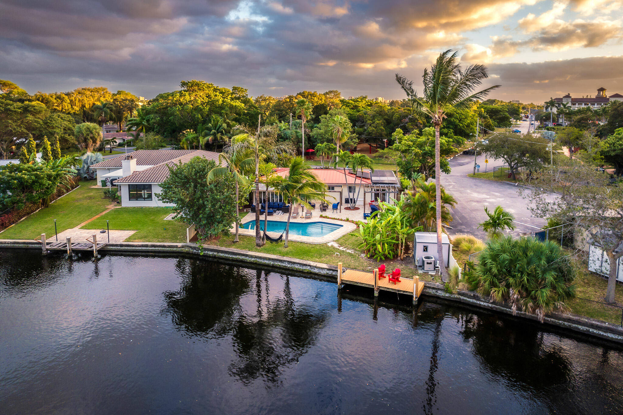 Welcome to this single-story waterfront residence in Middle River Estates, Wilton Manors, offering 1,824 square feet of finished living space. This four-bedroom, three-bath home provides comfortable accommodations and modern conveniences for everyday living. The waterfront location adds distinctive character to the property, offering direct access to water activities and scenic surroundings. Situated in the established Middle River Estates community, this residence combines spacious interior layout with the appeal of waterfront living in a convenient Wilton Manors location.