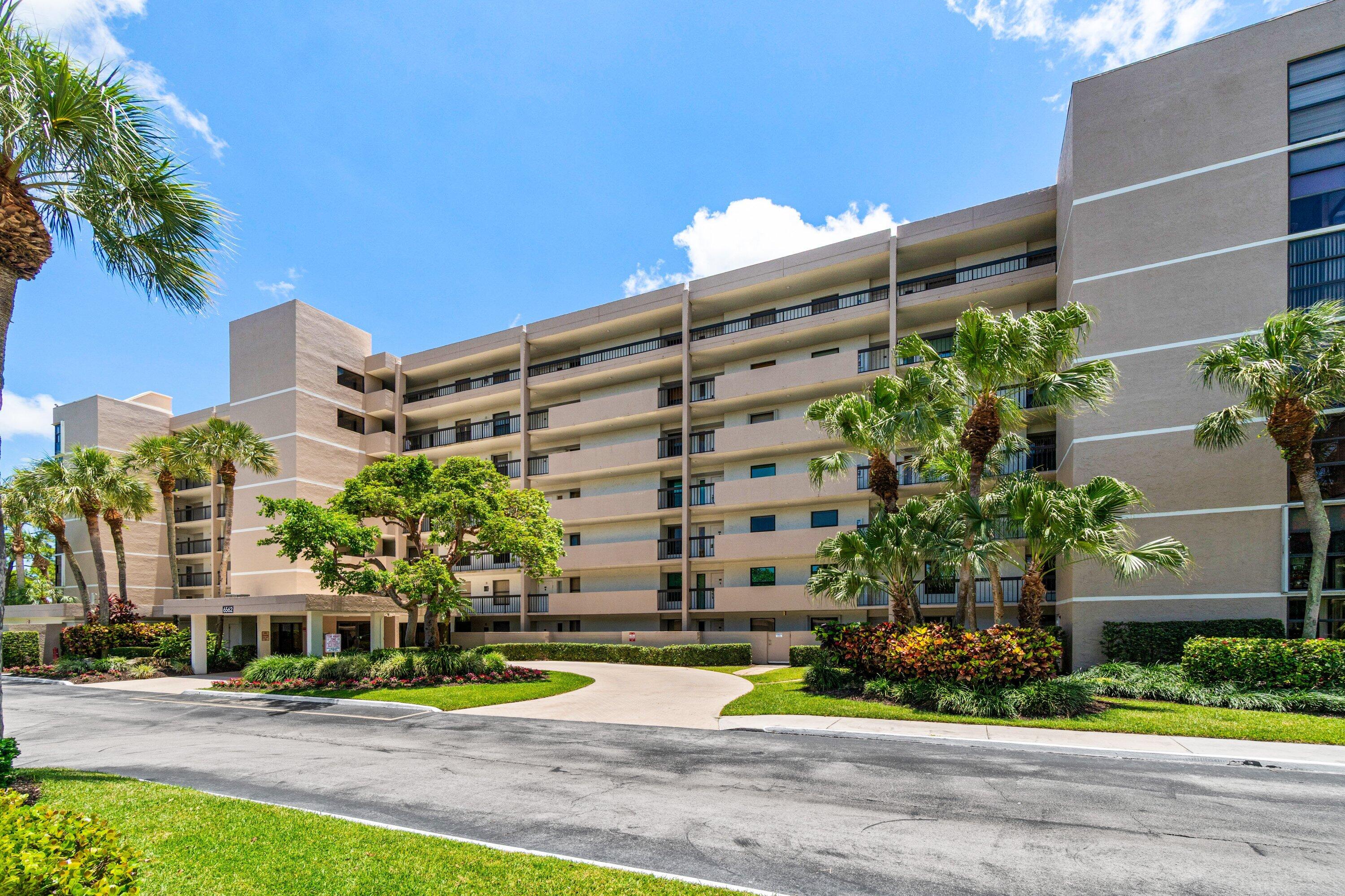 Fully renovated two-bedroom condo with stunning views of the Via Mizner Golf Course. Fiscally sound community with clean Milestone and SIRS reports. The open-concept kitchen features stainless steel appliances and quartz countertops. Gorgeous white porcelain flooring flows throughout the main living areas, complemented by wood-look porcelain flooring in the bedrooms. Both the primary and guest bathrooms feature elegant glass shower doors. Impeccably maintained and exceptionally clean, this home feels brand new. Located in a gated community, residents enjoy a tropical pool area with a hot tub, cabana, and breathtaking golf course and lake views. The clubhouse offers an exercise room, library, kitchen, and meeting space. Covered parking with storage room and outstanding on-site management * *add to the convenience. Impact glass sliders. Ideally situated in central Boca Raton, just a short drive from Town Center at Boca Raton, Mizner Park, and the beach. AC ultraviolet scrubber system is part of the newer air conditioning system.