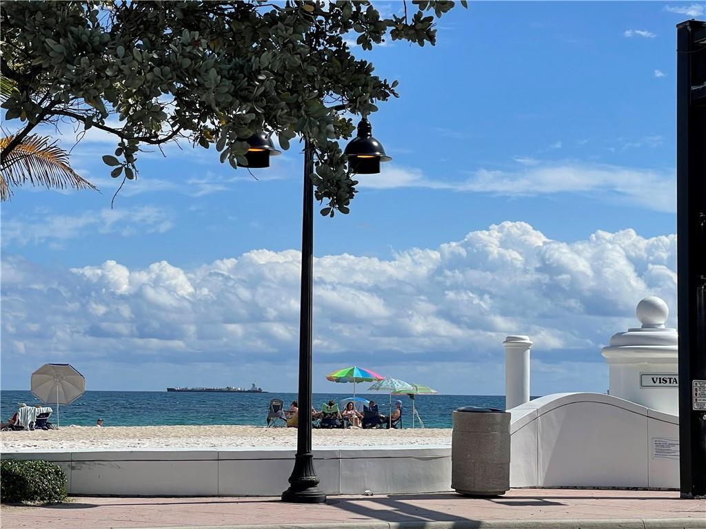 LOCATION! LOCATION! LOCATION! SHOWINGS START SATURDAY, FEB 12th! Walk 2 blocks to Fort Lauderdale beach! Walk or bike to Hugh Taylor Birch Park, Las Olas, Galleria Mall, Bonnet House, Restaurants and more. Only 7 miles to Airport, 5 miles to Lauderdale by the Sea. Recently updated with vinyl flooring, new baseboards, new glass-top stove, updated bathroom reglazed tub/tile, new ceiling fans, light fixtures, freshly painted. Hurricane Impact Sliding Door & Bedroom window. Enjoy your morning coffee/evening cocktail watching the sunset on your open balcony. Come live by the beach and enjoy all that it has to offer. Amenities include: Heated Pool, BBQ Area, Remodeled Laundry Facilities, Bike Storage right across hall from unit, Interior Mailbox & Package delivery area. Association says NO PETS.
