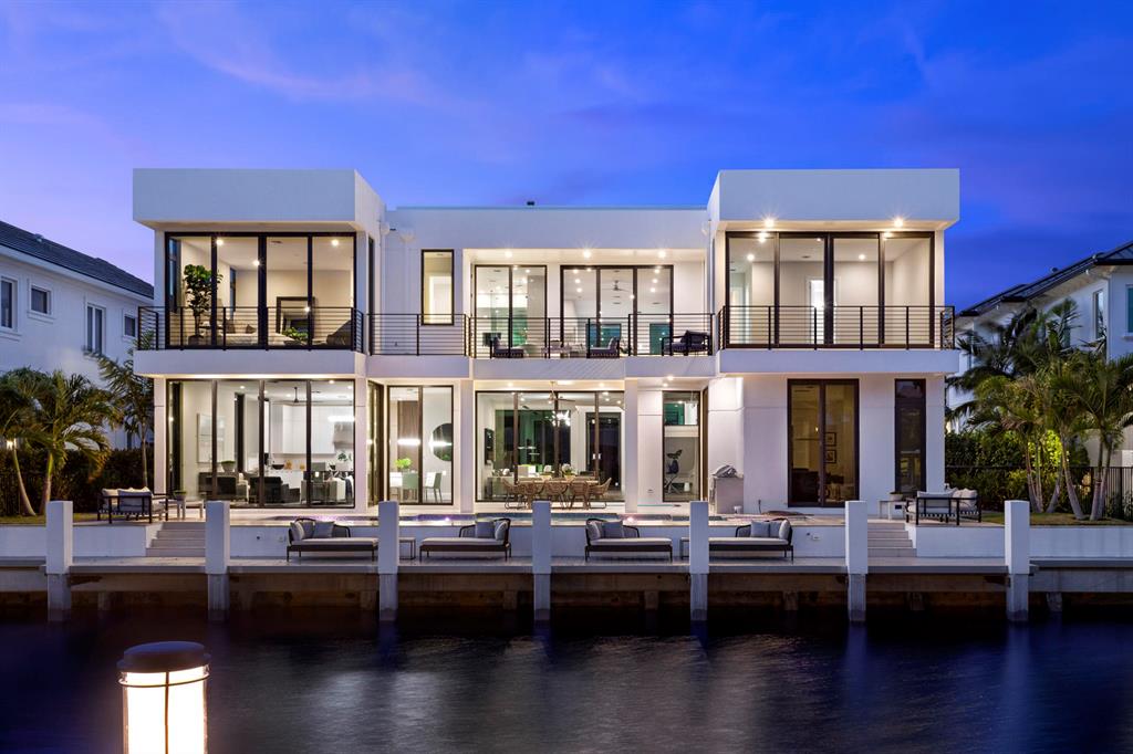 ''Brand New'' Mid-Century Modern-inspired deepwater estate built by Virtuoso LLC sited on 85+/- feet of water frontage, just off the Intracoastal Waterway. Sleek and refined interiors feature window walls of glass across the entire rear facing the tranquil waterway. Resort-style pool/patio facing southeast with entertainment lanai. Yacht dock for your boating pleasure. Three bay garage.

Shown by appointment only. Buyer pays title insurance, Florida documentary stamps, and all other closing costs. Taxes are based on vacant land only and subject to change. DISCLAIMER: Information published or otherwise provided by Premier Estate Properties, Inc. and its representatives including but not limited to prices, measurements, square footages, lot sizes, calculations and statistics are deemed reliable but are not guaranteed and are subject to errors, omissions or changes without notice. All such information should be independently verified by any prospective purchaser or seller. Parties should perform their own due diligence to verify such information prior to a sale or listing. Premier Estate Properties, Inc. expressly disclaims any warranty or representation regarding such information. Prices published are either list price, sold price, and/or last asking price. Premier Estate Properties, Inc. participates in the Multiple Listing Service and IDX. The properties published as listed and sold are not necessarily exclusive to Premier Estate Properties, Inc. and may be listed or have sold with other members of the Multiple Listing Service. Transactions where Premier Estate Properties, Inc. represented both buyers and sellers are calculated as two sales. Premier Estate Properties, Inc.'s marketplace is all of the following: Vero Beach, Town of Orchid, Indian River Shores, Town of Palm Beach, West Palm Beach, Manalapan Beach, Point Manalapan, Hypoluxo Island, Ocean Ridge, Gulf Stream, Delray Beach, Highland Beach, Boca Raton, East Deerfield Beach, Hillsboro Beach, Hillsboro Shores, East Pompano Beach, Lighthouse Point, Sea Ranch Lakes and Fort Lauderdale. Cooperating Brokers are advised that in the event of a Buyer default, no commission will be paid to a cooperating Broker on the Deposits retained by the Seller. No commissions are paid to any cooperating broker until title passes or upon actual commencement of a lease. Some affiliations may not be applicable to certain geographic areas. If your property is currently listed with another broker, please disregard any solicitation for services. Copyright 2020 Premier Estate Properties, Inc. All Rights Reserved.