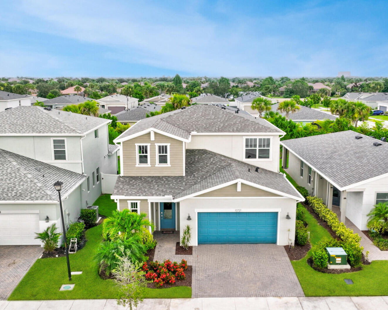 CBS 4BR/2.5BA home in gated Emery offering modern Florida living and an open-concept floor plan. Upgraded kitchen features large center island, quartz counters, and seamless flow to dining and spacious family room—ideal for entertaining. First-floor primary suite includes spa-like bath, dual walk-in closets, soaking tub, and separate shower. Upstairs offers a versatile loft plus 3 generously sized bedrooms perfect for guests, office, or flex space. Step outside to a fenced backyard with a covered paver patio, offering the perfect setting for outdoor gatherings or future enhancements. High ceilings, quality finishes, and thoughtful design throughout make this home truly stand out within the community. Conveniently located near schools, shopping, dining, and major roadways.
