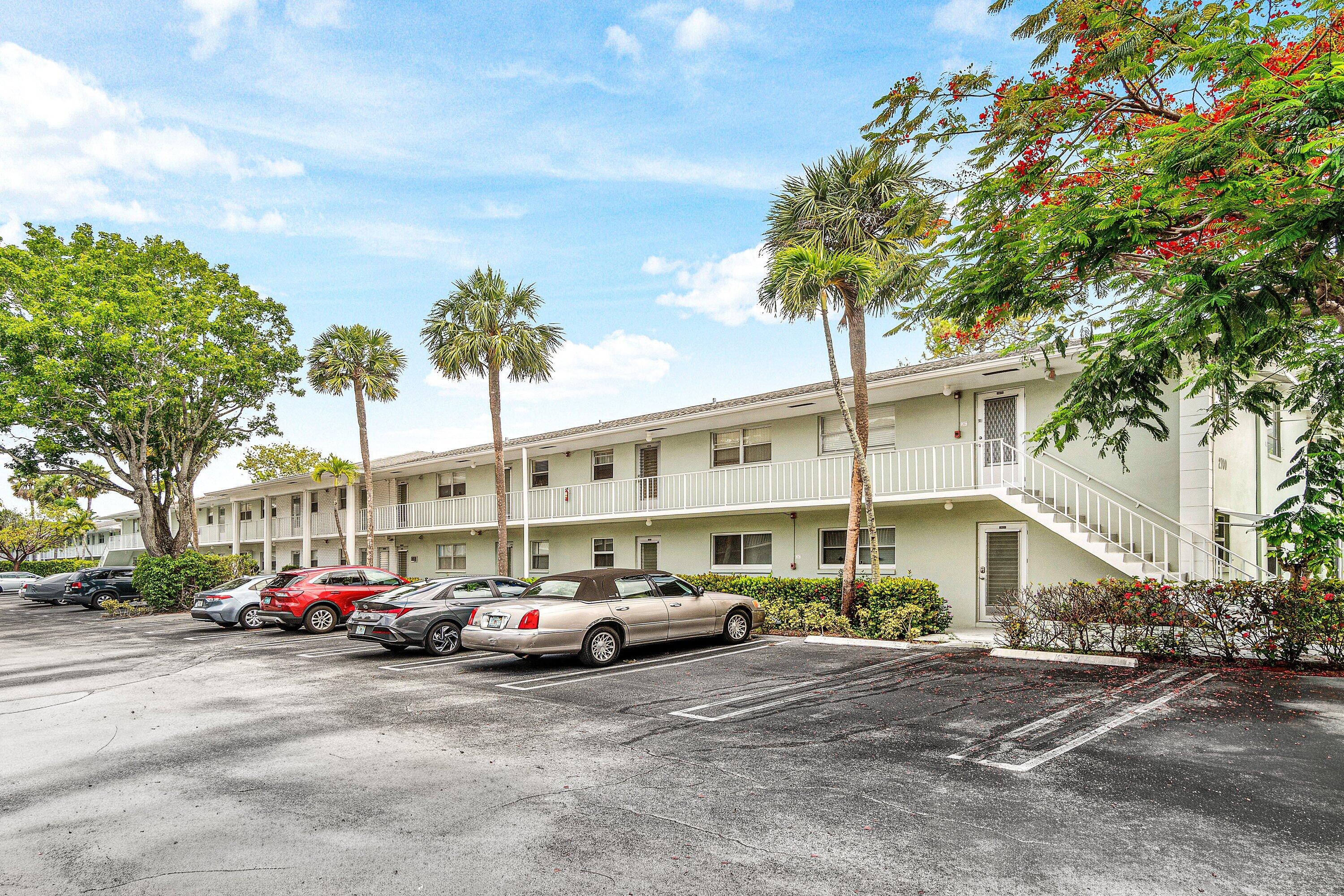 Charming 2BR/2BA condo in the highly sought-after 55+ community of Sabal Pine, ideally located in the heart of Delray Beach. This bright first-floor residence features an updated kitchen with stainless steel appliances, newly tiled bathrooms, a spacious split-bedroom layout, tile flooring throughout, ceiling fans, and a screened lanai. Enjoy beautifully landscaped grounds and resort-style amenities including a heated pool, clubhouse, fitness center, walking paths, library, billiards, and an active social calendar. Conveniently situated just minutes from Atlantic Avenue, shopping, dining, I-95, and the beach. Move-in ready and ideal for embracing the best of the South Florida lifestyle!