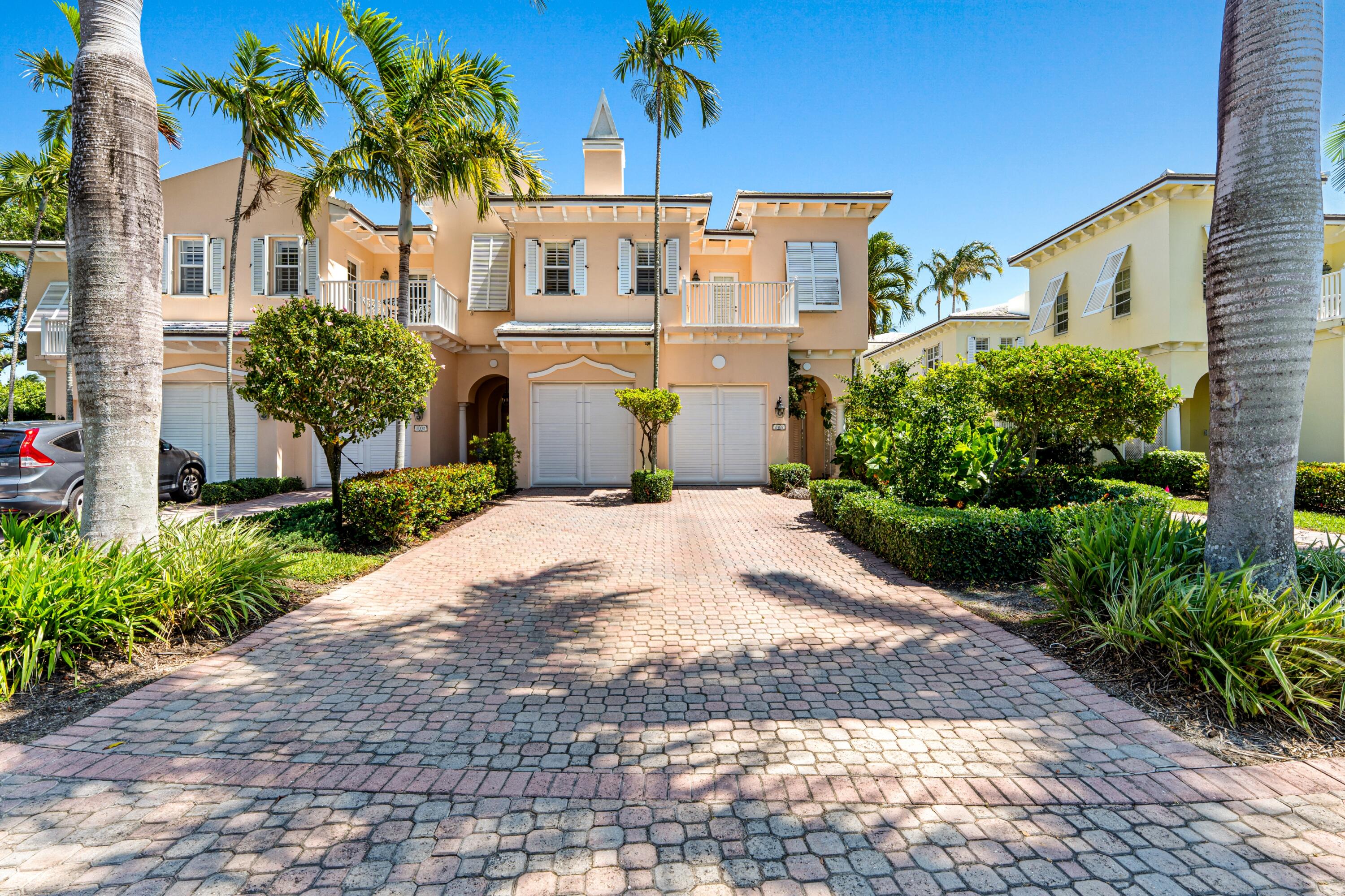 Delray Beach courtyard townhome in the sought-after enclave of The Landings is located close to the community pool and two blocks to the beach. Featuring an open floor plan, custom moldings, high ceilings and Saturnia-marble flooring, this residence offers indoor/outdoor living with principal rooms accessing the courtyard and screened-in loggia, with upstairs bedrooms opening to balconies. LOCATION:   790 Andrews Avenue, Delray Beach: Offering the quintessential Florida coastal experience, The Landings guard-gated enclave of 64 luxury condominiums and townhomes is nestled on eight acres of lush tropical landscaping and manicured gardens between the Atlantic Ocean and Intracoastal Waterway just minutes from vibrant downtown Delray Beach.  PROPERTY:   Surrounded by lush tropical landscaping, amenities of The Landings include a clubhouse with a fitness center and a sparkling heated pool set within a sundeck.  RESIDENCE:    Welcomed by a serene front courtyard nuanced by sea breezes, garden scents and the melodic murmur of water cascading from a sculpturesque stone fountain, this island-style three-bedroom residence, with 4,248± total square feet, immediately enchants. Introduced via archways supported by classical columns and featuring a cove ceiling, Saturnia-marble tile flooring and banks of windows shaded by plantation shutters, the great room sets the tone for indoor/outdoor entertaining with French doors that open to the screened loggia. The adjacent kitchen is fitted with custom wood cabinetry, a recipe center, granite countertops and a pass-through to the dining area for easy service. Inviting cheery casual gatherings, French doors from the family room access the courtyard and offer garden views. An all-inclusive tranquil retreat, the second-floor primary suite comprises an office  with a peaked tongue-and-groove ceiling and built-in desks, a sitting room with bookcases, two custom-fitted walk-in closets and a bathroom with dual sinks, stone counters, a spa tub and glass-enclosed shower. This bedroom, along with the two guest bedrooms, all open to garden-view balconies, while completing the overall layout are a half-bath and two-car garage.  DISCLAIMER: Information published or otherwise provided by the listing company and its representatives including but not limited to prices, measurements, square footages, lot sizes, calculations, statistics, and videos are deemed reliable but are not guaranteed and are subject to errors, omissions or changes without notice. All such information should be independently verified by any prospective purchaser or seller. Parties should perform their own due diligence to verify such information prior to a sale or listing. Listing company expressly disclaims any warranty or representation regarding such information. Prices published are either list price, sold price, and/or last asking price. The listing company participates in the Multiple Listing Service and IDX. The properties published as listed and sold are not necessarily exclusive to listing company and may be listed or have sold with other members of the Multiple Listing Service. Transactions where listing company represented both buyers and sellers are calculated as two sales. "No payments made until title passes" Some affiliations may not be applicable to certain geographic areas. If your property is currently listed with another broker, please disregard any solicitation for services. Information published or otherwise provided by seller, listing company or its representatives is deemed reliable but are not guaranteed and subject to errors, omissions, or changes without notice. Copyright 2026 by the listing company. All Rights Reserved.