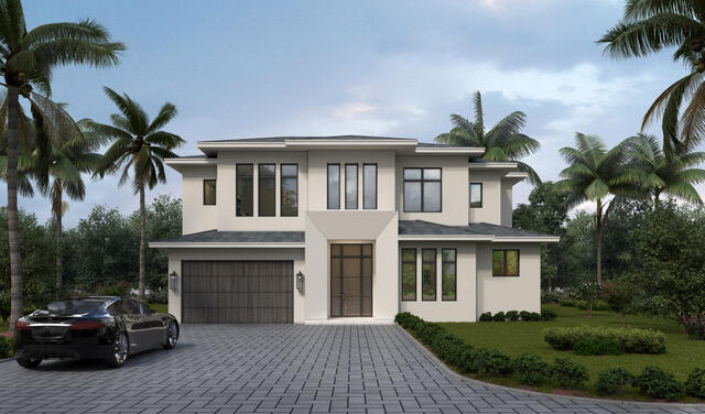 This custom new construction home boasts over 3,700 sq. ft. of living space with four bedrooms, four full and one half bathrooms, two-car garage, pool and spa. Centrally located in the new Blue Cypress community, the property features a highly sought-after waterfront lot offering captivating views of the lake, Cypress golf course and 92-acre preserve. Curated by Soco Interiors, the bespoke interior showcases a modern twist on contemporary luxury and is offered fully furnished. The main floor hosts the sophisticated owner's suite, a private study and a great room with open beam ceilings, a stunning modern fireplace and wet bar. The second floor offers a large loft, balcony with living area and three additional guest rooms, each with walk-in closets and private baths. Designer elements include Waterworks faucets, white oak wood floors, under stairs wine display, gorgeous quartz counters, high-end performance appliances and much more. The same level of luxury extends to the covered lanai, equipped with two separate seating areas, outdoor kitchen and fireplace.