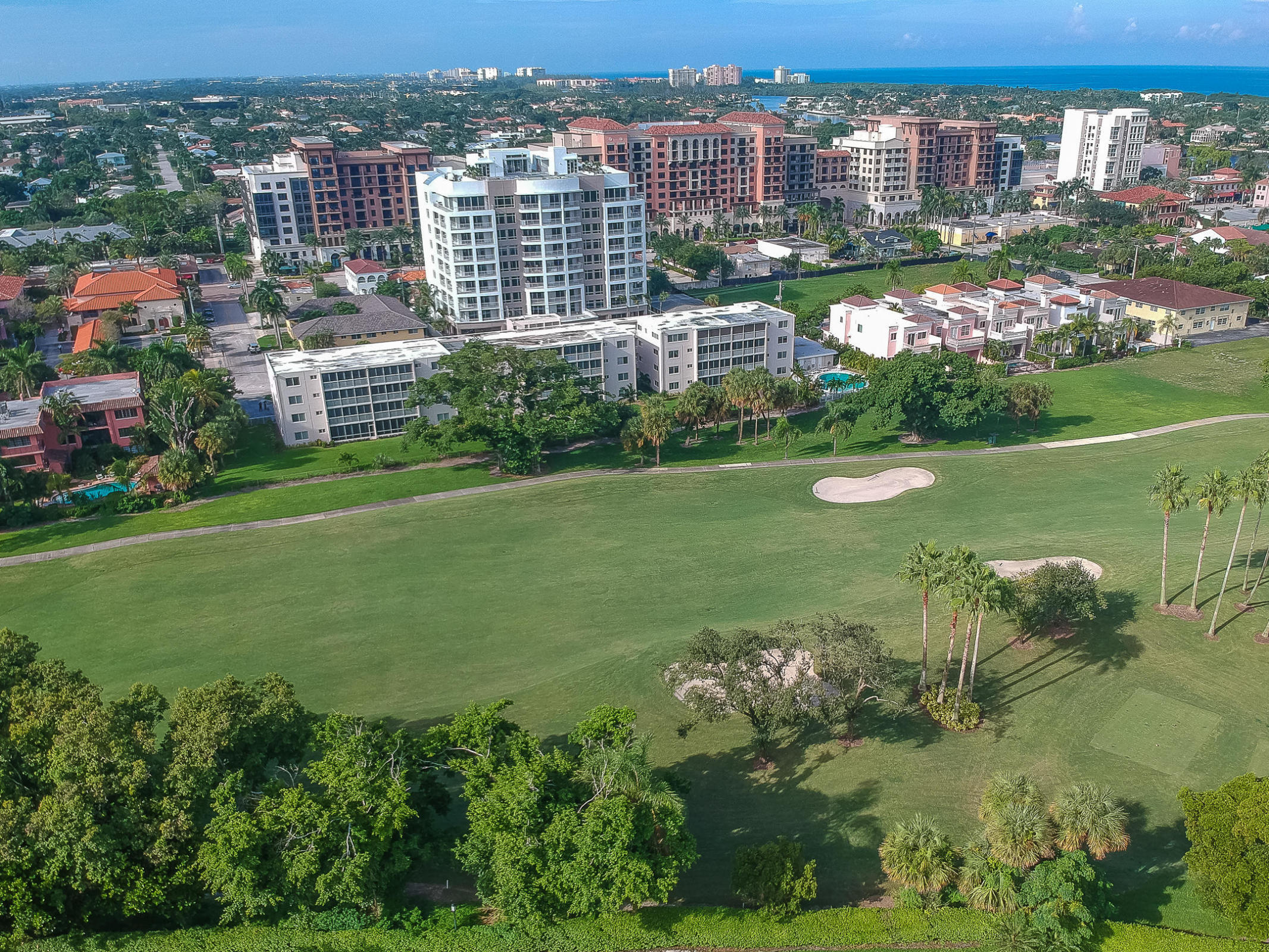 This gorgeous Fairway Corner Penthouse condo overlooks beautiful golf courses of Boca Raton resort and club.  Walking distance from Boca Raton Beaches, Mizner Park, Intercoastal ways.  It is located in Prime Downtown of Boca Raton.  Building of 24 units, spacious 2/2 with 1360 sq ft, stainless steel appliances, washer dryer in the unit.