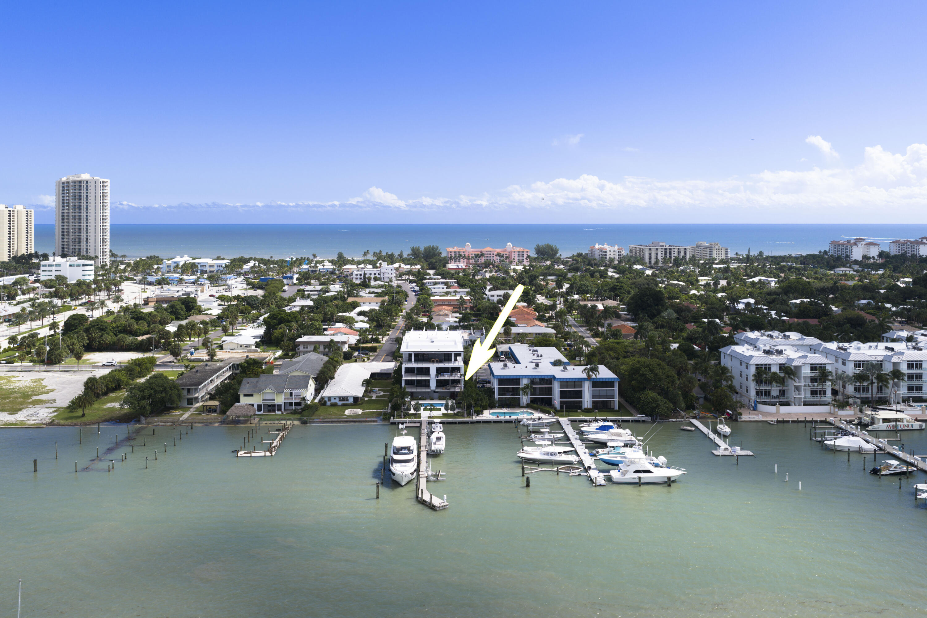 The Driftwood is a rare and refined sanctuary of just five ultra-luxury residences along the pristine Intracoastal waters of Singer Island. 
** To experience the Lifestyle Tour and feel the space beyond photos, view the Video under the Photos tab for an immersive preview. **
This brand-new 3-bedroom, 3.5-bathroom residence redefines waterfront living with unmatched construction integrity, security, and sophistication. Each bedroom features its own spa-inspired ensuite bath, while the spacious powder room adds convenience for guests. This is true lock-and-leave luxury, starting with your private, air-conditioned 2-car garage with epoxy floors and wired for an EV charger (SEE SUPPLEMENT)... Elevated seven feet above sea level and built atop 146 deep concrete pilings, The Driftwood is engineered for legacy living. It has 12.8'' solid concrete floors, whisper mat underlay, and no post-tension construction to ensure near-silent living with no sag or structural settling. All mechanical spaces, elevator shaft, control, and electric rooms are air-conditioned, further protecting your investment. Indulge in seamless indoor-outdoor living with over 600 sq ft of covered terrace space, complete with a fireplace and panoramic glass sliders. Inside, you'll find nearly 10-foot ceilings, a chef's kitchen with Wolf appliances and a Gaggenau refrigerator, a gas cooktop, dual washer/dryer sets, and an optional turnkey furniture package. Outdoors, enjoy a resort-style pool, hot tub, putting green, and outdoor kitchen, perfect for entertaining. The on-site floating dock offers kayak launch and private docks with water & electric also available, all just minutes from the inlet with no fixed bridges. Own your waterfront lifestyle. Tech-savvy and secure, each unit includes Crestron smart automation, video surveillance, and full access control with fobs, apps, and garage remotes. With low HOA fees, strong reserves & a whole-building water purification, The Driftwood is the most future-proof luxury condo on the market today.
