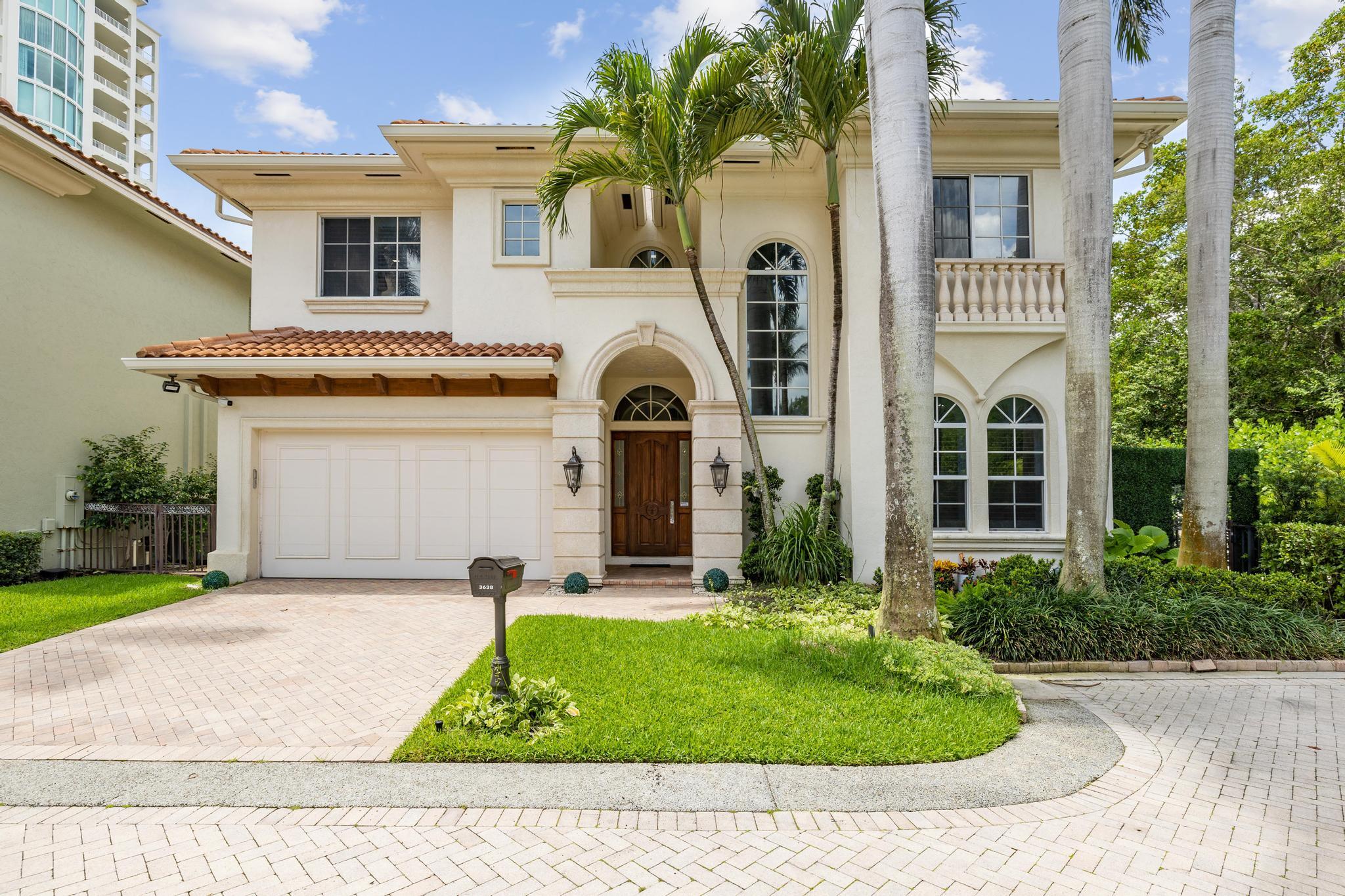Exquisite Beachside Masterpiece located in Highland Beach in the sought-after gated community, Ocean Grande Place. This professionally designed one of a kind smart home will take your breath away the moment you walk through the door. This home features 4 bedrooms, 4 bathrooms, 2 car garage. Miele appliances, marble flooring throughout, hurricane impact windows, custom closets, elevator, oversized backyard perfect for entertaining very private and tranquil.