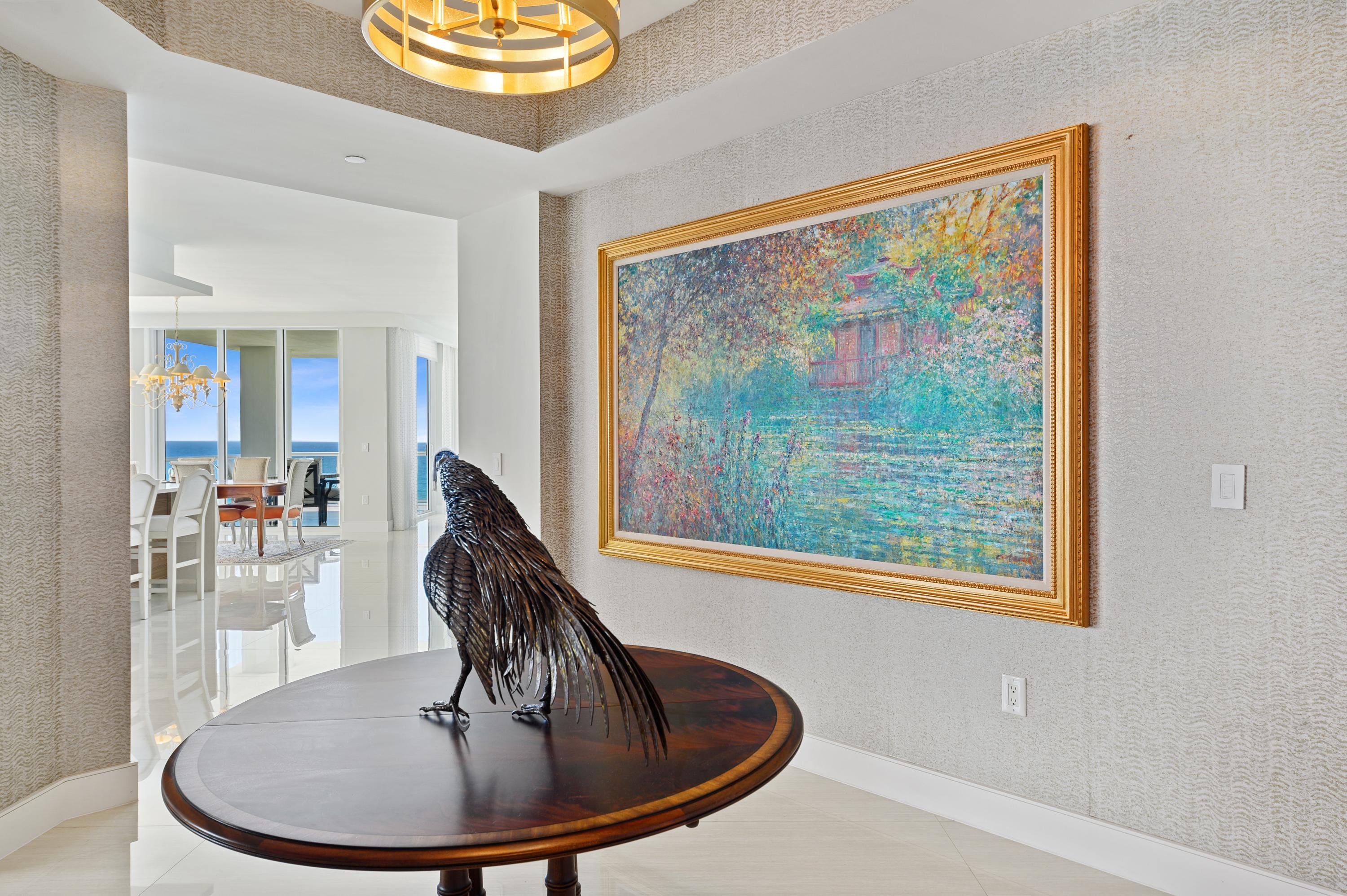 Direct oceanfront residence at VistaBlue, Singer Island's most desirable building!  This 3 bedroom plus den, 3.5 bath, 7th floor residence is not to be missed.  The nearly 3300 of interior living space has 10 foot ceilings, porcelain tile flooring.  The Kitchen has all high end Miele appliances and gorgeous Poggenpohl custom cabinetry, quartz countertops and temperature controlled wine cooler and Subzero ice-maker. Numerous amenities include cabanas, oceanfront pool/spa, wine bar, state-of-the-art fitness center and men's and women's locker room with sauna, and private air conditioned storage.  

Grab your coffee or cocktail to enjoy the most spectacular view of the crystal clear Atlantic from your large balcony.  This property is not to be missed.  2 pets welcome!