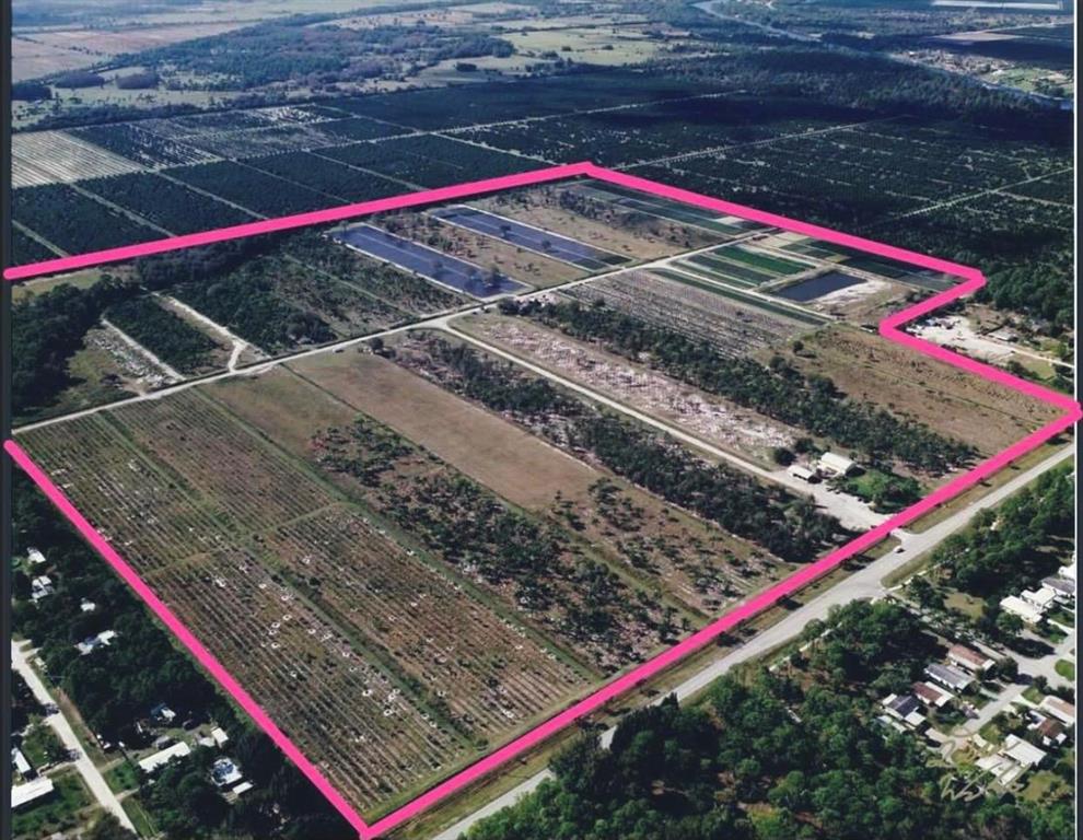 Unlimited Development Potential!
A Rare 150+/- Acre Parcel in the heart of Martin County. Currently zoned AG but Property borders on the urban service! Property being used as a plant nursery and cattle grazing. Develop, Land bank or build your private compound. This Property is in a Prime Location!