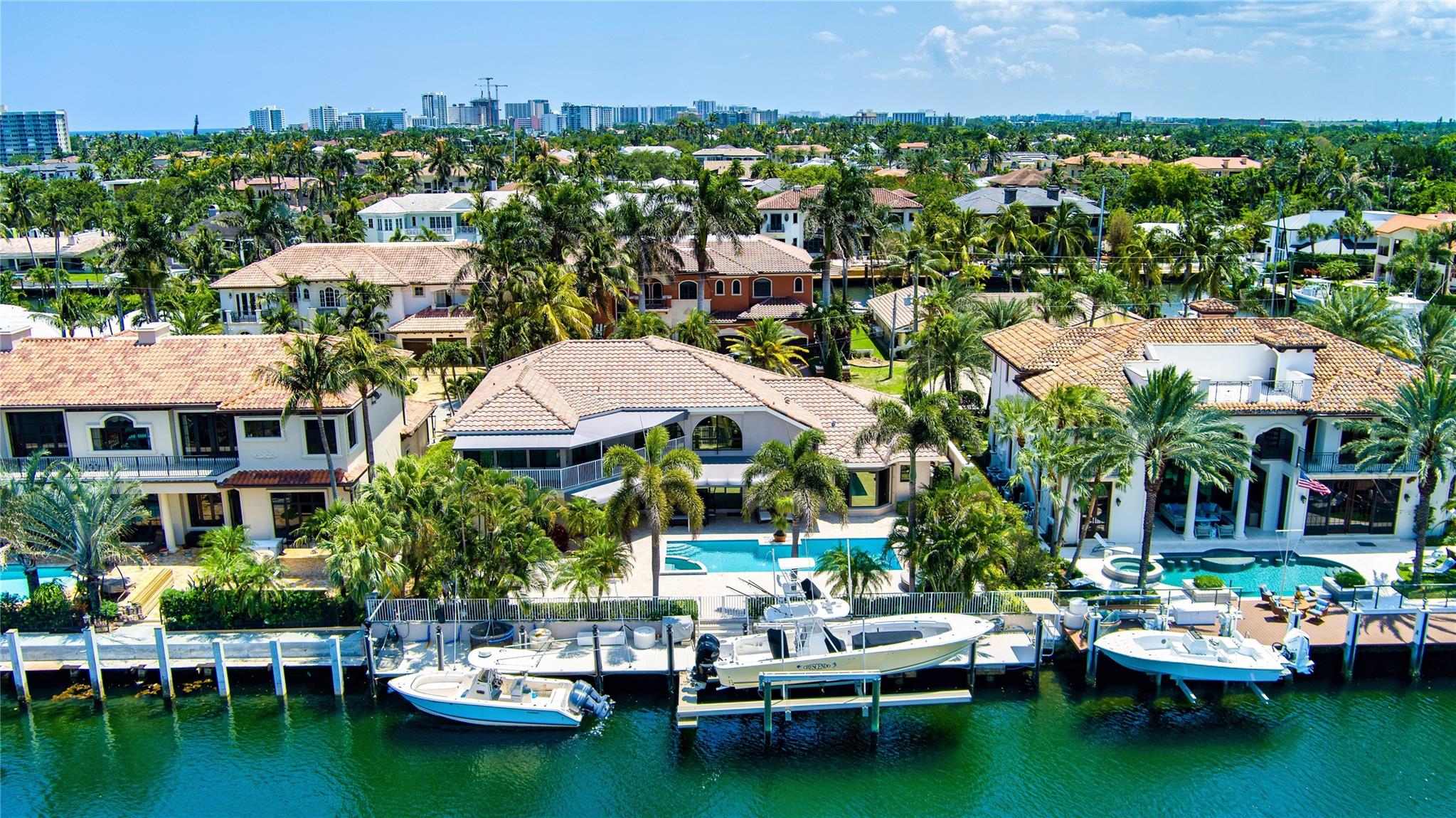 Remarkable Deepwater Estate sited on 100’± of waterfrontage on the wide Flamingo Canal in sought-after Lighthouse Point on a rare island street. This classic estate reveals 4 beds, 4.1 baths & 4,236 Total SqFt. Impressive double height foyer opens to the re-imagined light-filled interiors. Each level encompasses a primary waterfront suite & garden front guest suite all with updated en-suite baths. Gourmet kitchen w/custom cabinets & Wolf/Subzero appliances. Other amenities include 2 Bay Garage, Impact Windows, 3 zone A/C, custom walnut built-ins & security cameras. Outdoor entertainment is enjoyed at the sun-splashed pool secluded in lush landscaping. For boating enthusiasts, there is a full service 90’+/- brock dock complete with 20,000lbs boat lift just minutes from the Hillsboro Inlet. DISCLAIMER: Information published or otherwise provided by the listing company and its representatives including but not limited to prices, measurements, square footages, lot sizes, calculations, statistics, and videos are deemed reliable but are not guaranteed and are subject to errors, omissions or changes without notice. All such information should be independently verified by any prospective purchaser or seller. Parties should perform their own due diligence to verify such information prior to a sale or listing. Listing company expressly disclaims any warranty or representation regarding such information. Prices published are either list price, sold price, and/or last asking price. The listing company participates in the Multiple Listing Service and IDX. The properties published as listed and sold are not necessarily exclusive to listing company and may be listed or have sold with other members of the Multiple Listing Service. Transactions where listing company represented both buyers and sellers are calculated as two sales. Some affiliations may not be applicable to certain geographic areas. ?Information published or otherwise provided by seller, listing company or its representatives is deemed reliable but are not guaranteed and subject to errors, omissions, or changes without notice. If your property is currently listed with another broker, please disregard any solicitation for services. Copyright 2024 by the listing company. All Rights Reserved.