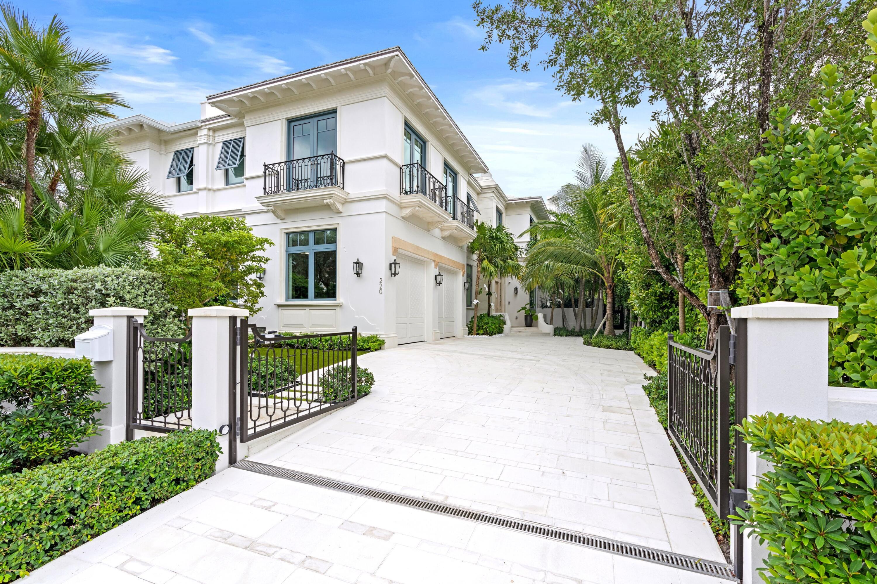 Welcome to this newly built town home located in the center of Palm Beach! Spanning over 5,300 total square feet, this 4-bedroom home features gorgeous finishes such as hardwood and shell-stone limestone flooring and a custom Downsview kitchen with Sub-Zero & Wolf appliances. A stunning floating staircase leads to the second floor which features a large primary suite with dual bathrooms & a large terrace, as well as three guest suites, all with ensuite bathrooms. Outdoors you'll find a spacious covered patio with a built-in summer kitchen, a large swimming pool and spa and a cabana bathroom. Additionally, this home has an elevator,  full house generator, smart system  and a  large air conditioned 2 car garage.