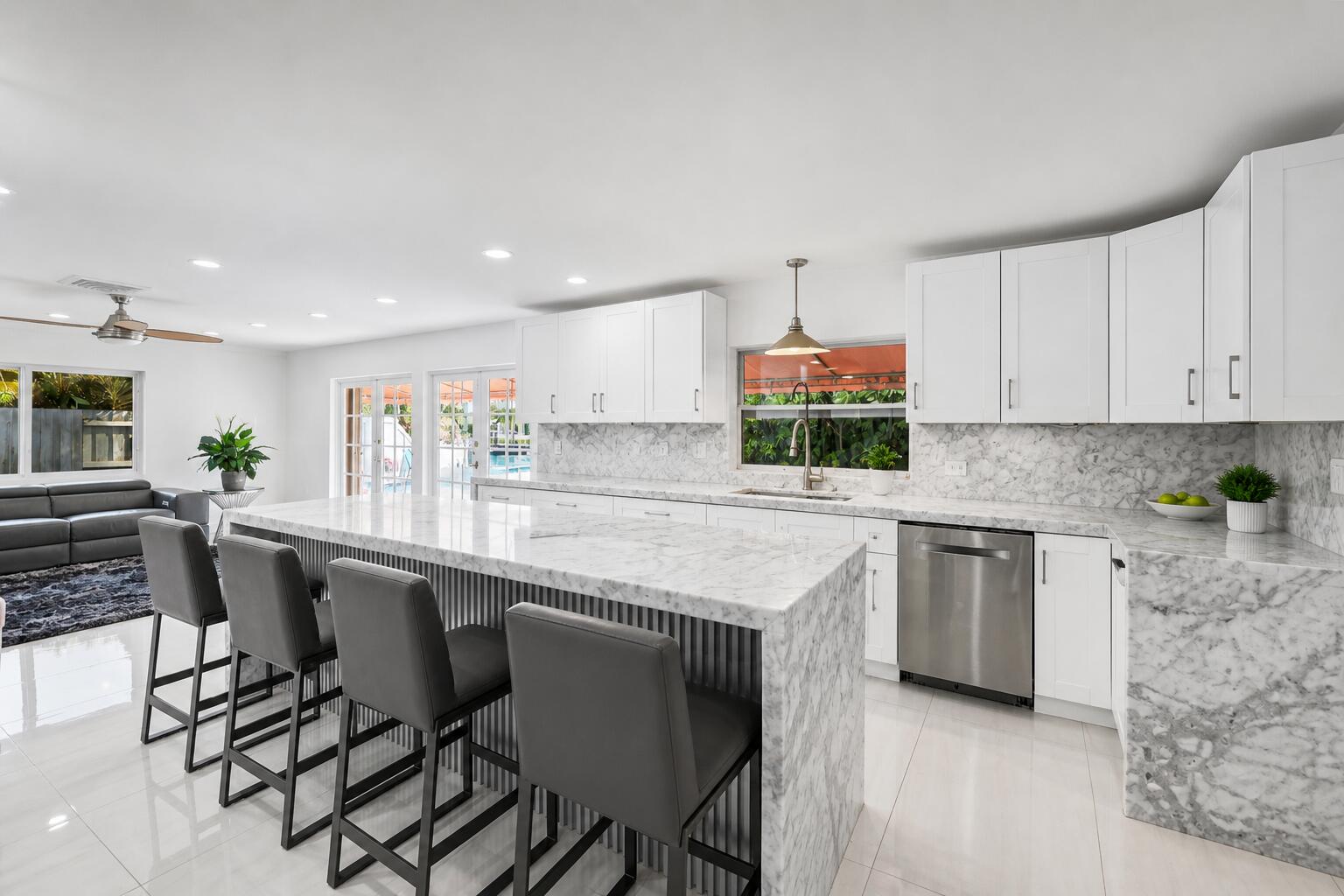 Stunning waterfront residence in the heart of Lighthouse Point! This beautifully renovated home offers 30 feet of dockage with quick ocean access and no fixed bridges, just minutes to the inlet, making it a true boater's paradise. Positioned on one of the most desirable streets in Lighthouse Point, this home delivers both prestige and lifestyle. The private backyard retreat features a well-placed swimming pool, creating the perfect setting for entertaining or relaxing in complete tranquility. Inside, the home has been fully renovated with high-end finishes, including premium appliances and tile flooring throughout, offering a sleek, modern, move-in-ready space filled with natural light. This corner lot home is Ideally located just steps Placide Park, residents enjoy convenient access to tennis courts, sports fields, and open green space. This property is the perfect combination of waterfront luxury, prime location, and effortless South Florida living, an exceptional opportunity in one of Broward County's most sought-after boating communities.  DISCLAIMER: Information published or otherwise provided by the listing company and its representatives, including but not limited to prices, measurements, square footages, lot sizes, calculations, statistics, photos and videos, is deemed reliable but is not guaranteed and is subject to errors, omissions, or changes without notice. All such information should be independently verified by any prospective purchaser or seller. Parties should perform their own due diligence prior to a sale or listing. The listing company expressly disclaims any warranty or representation regarding such information. Prices published reflect list price, sold price, and/or last asking price. The listing company participates in the Multiple Listing Service and IDX.
