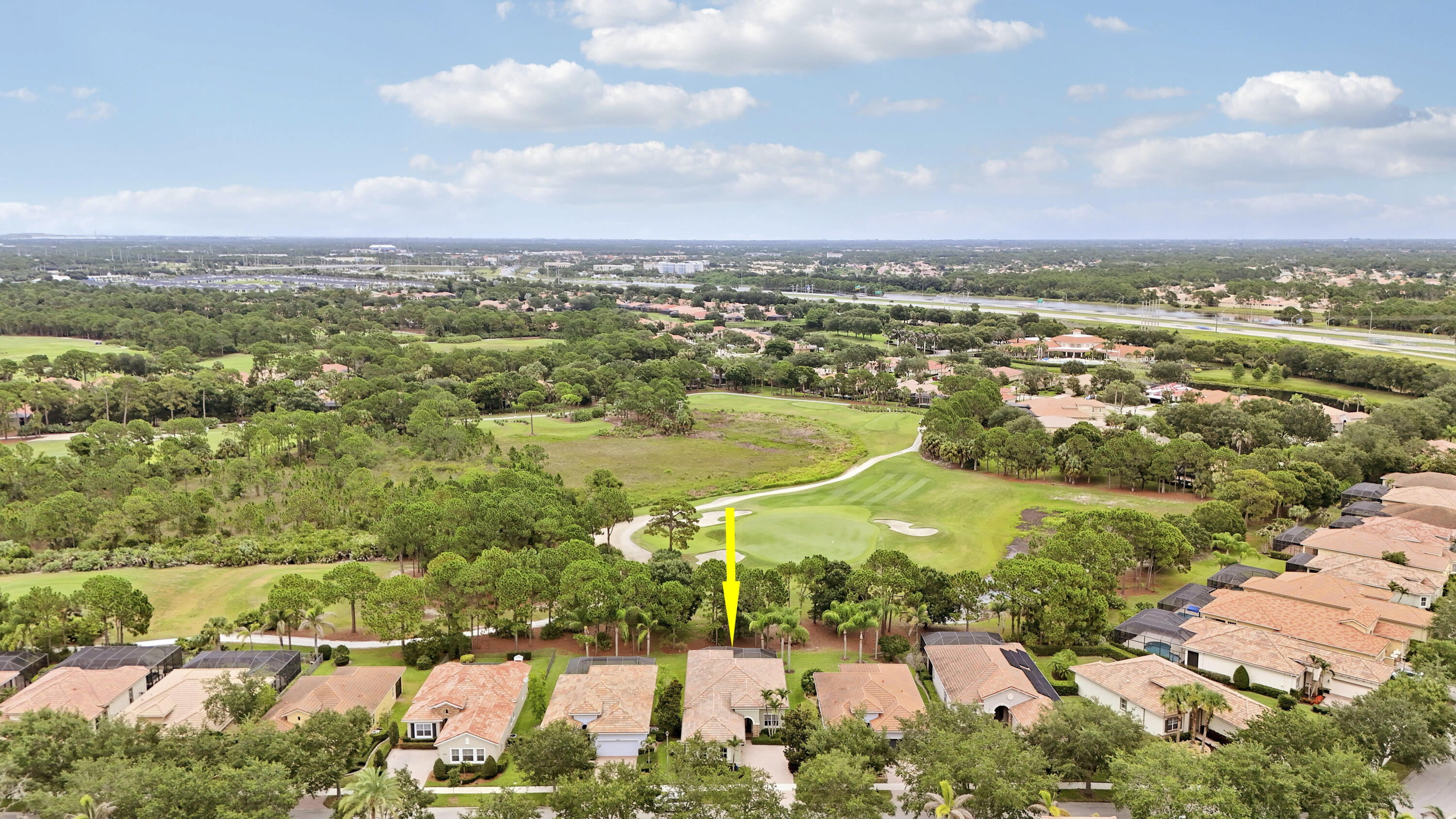 PRIVACY & GOLF VIEWS! This 3BR/2.5BA/2CG 'Alessa' floor plan is nestled on one of Verano's most popular streets and walking distance to the community clubhouse! This appealing home has so much to offer inside and out including an extended screened patio w/ waterfall feature - perfect to relax and enjoy the views! The spacious kitchen opens to the living room and features 42" wood cabinets, granite counters, tile backsplash, stainless steel appliances, large center island and casual dining area. Tile flooring extends t/o most of the home and the bedrooms have new carpeting. The master suite has access out to the patio, dual closets, as well as an ensuite w/dual sinks, granite topped vanities, tiled shower, soaker tub & linen closet.  Two additional bedrooms share a bathroom and there's a powder room, perfect for guests! Other features include a formal dining area (or den/flex space) located off the front foyer, laundry room with cabinetry, utility sink and access to the 2-car garage, IMPACT GLASS WINDOWS & DOORS and new AC in 2020! For those looking to move right in, a furniture package is available for separate purchase. Verano is an amenity rich community with a 27-court pickleball facility, walking paths, indoor and outdoor pools, multiple fitness centers, sauna, dog park, tennis courts, social clubhouse and so much more! HOA dues include basic cable, internet, lawn care, alarm monitoring, common area maintenance and access to the amenity centers. For avid golfers, there is a cart path leading to the PGA Golf Club (membership is optional and availability varies). This community truly has something for everyone. Come experience resort style living at its finest! Call today to view!