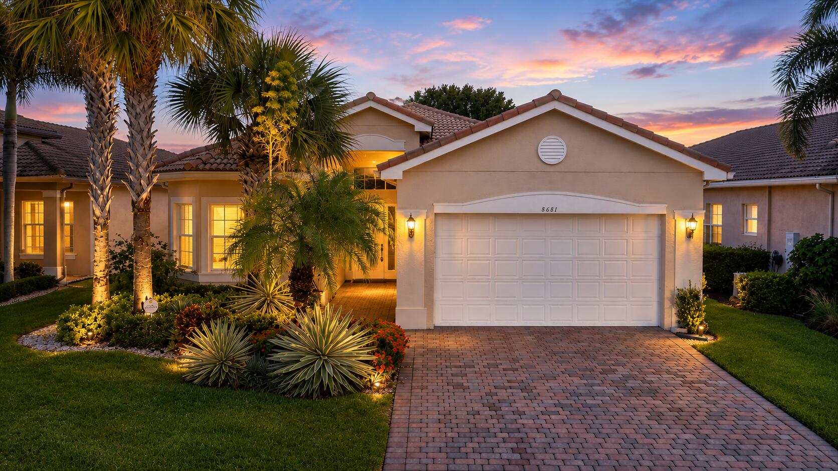Welcome to this beautifully maintained Bimini model offering serene lake views and an ideal open-concept floor plan in the highly sought-after gated Valencia Cove. This home features 3 bedrooms plus den. The interior has been freshly painted throughout and showcases granite countertops, stainless steel appliances, and a spacious kitchen that opens seamlessly to the main living and dining areas. Enjoy Florida living year-round from the covered patio, where you can relax and take in the tranquil water views. Valencia Cove is a premier 55+ community offering a 39,000-square-foot clubhouse and resort-style amenities, including multiple pools, a state-of-the-art fitness center, tennis, pickleball, bocce, walking trails, social clubs, shows, classes, and year-round activities.