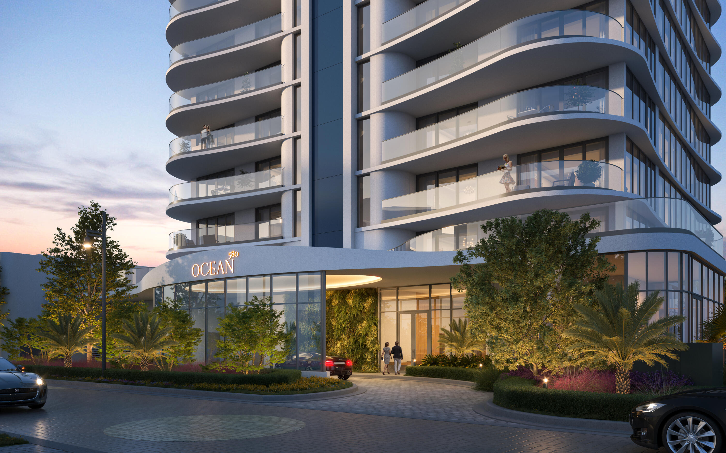 This elegant 10-story boutique building comprised of only 17 residences, provides an unparalleled oceanfront lifestyle with breathtaking sunrise and sunset views. This residence occupies the south half of the 3rd floor and spans 3,238 sq ft with private elevator access. It features 3 bedrooms, a den, and 3.5 bathrooms, thoughtfully designed to maximize comfort and sophistication. The open floor plan is enhanced by floor-to-ceiling windows allowing for unobstructed ocean views and an abundance of natural light. Ocean 580's amenities include a rooftop deck with two firepits, a spa and an outdoor kitchen. Ocean view fitness center, beachside pool deck, and a private beach complete with loungers. Entertain in the resident party room and 24 hr. valet and concierge services.