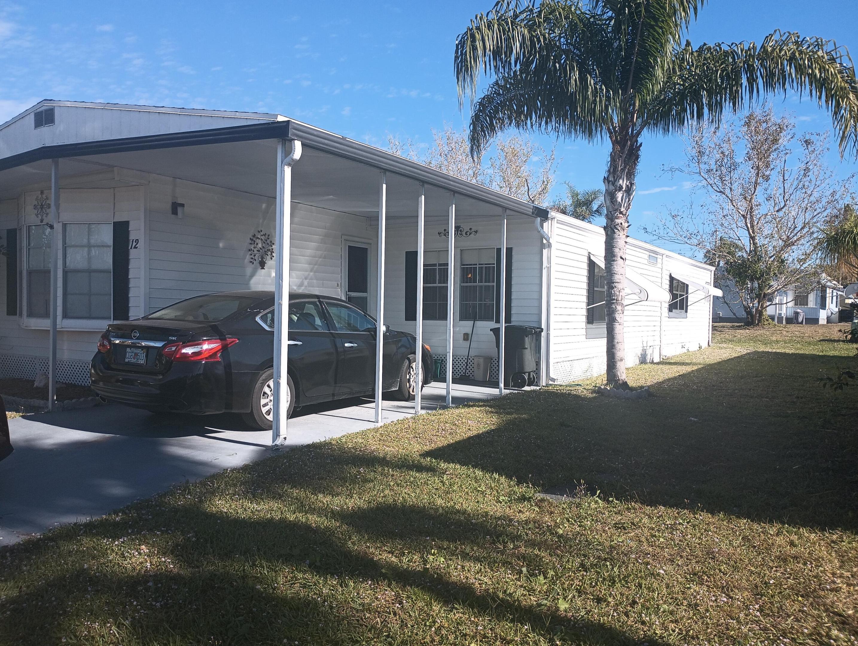 2 Bedroom 2 Bath Excellent condition     Recent updates: new roof & gutters; new stove. • Systems: central A/C; electric heat; ceiling fans; on site laundry  • Lot & exterior: carport; storage shed; cul de sac lot; community lake/riverfront setting. • Park rules: 55+ age restricted community; park approval required to purchase; lot lease/HOA applies Included services (typical in park listings): lawn maintenance, trash removal, and community activities  Spanish Lakes Riverfront offers a resort style, active adult environment with clubhouse, pool, fitness, tennis, golf and social activities Market rent $833.06 a month.