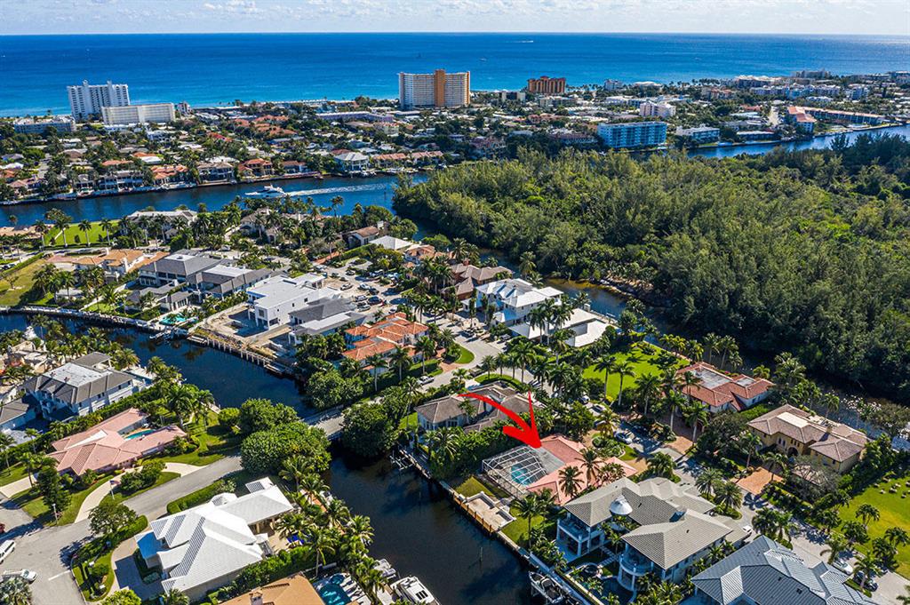 285 Alexander Palm Road is a waterfront home in Royal Palm Yacht & Country Club located on one of the nicest streets in the community. Situated on 100' of water with a private dock and direct Intracoastal and Ocean access, this boater's paradise is a great opportunity to renovate or build your dream home. Property being sold as-is.
