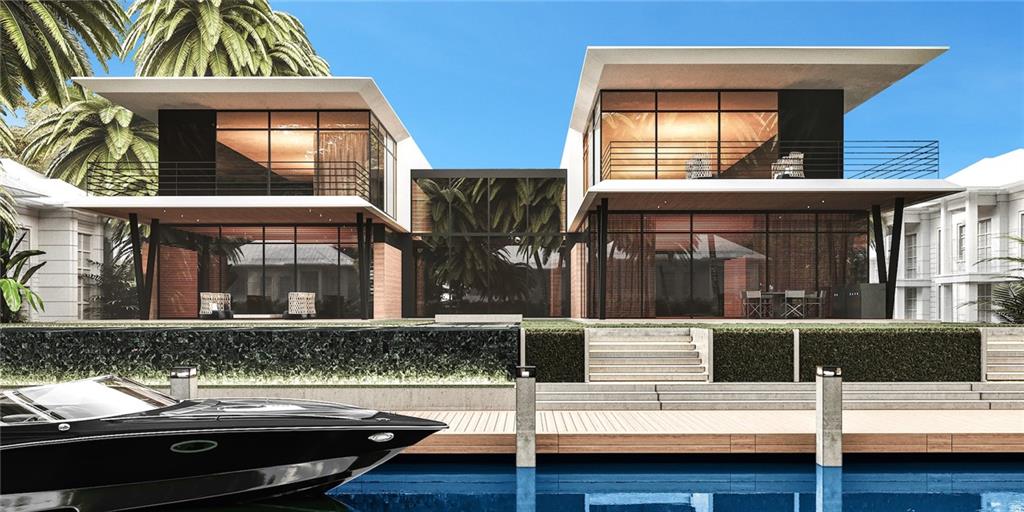 5 bedroom, 6.5 bath Las Olas new construction with architectural finishes throughout. Features high end appliances, marble and wood flooring, full summer kitchen, fireplace, pool w/sun shelf, concrete dock, quick ocean access.