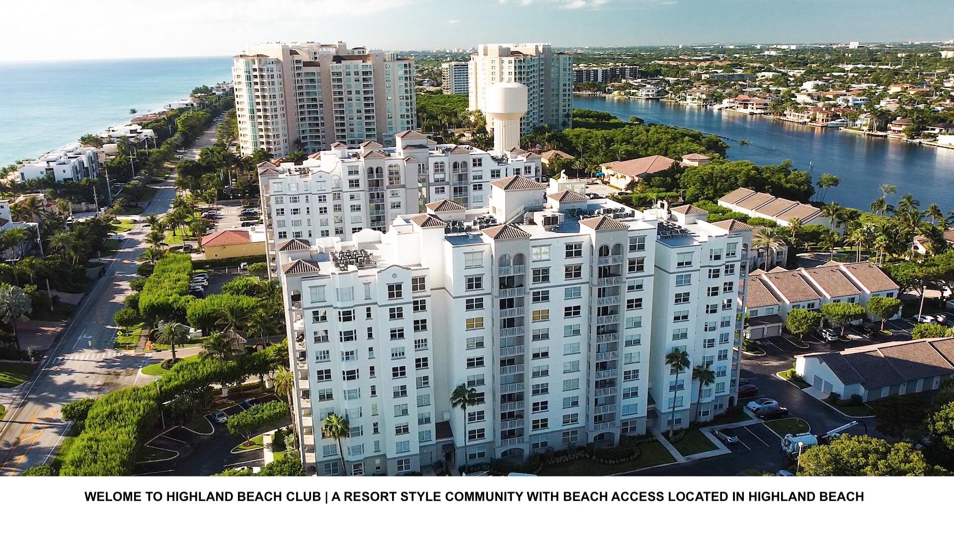 HIGHLAND BEACH CLUB CONDO - Residential Lease