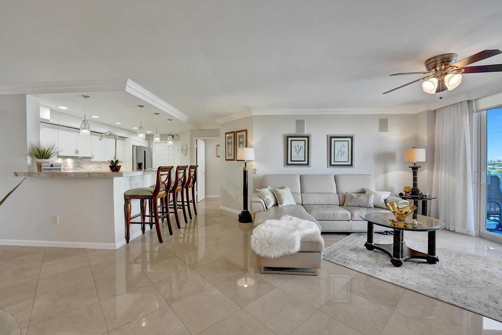 SEASONAL RENTAL in Highland Beach Club w/private beach access. Experience the ultimate South Florida lifestyle in this fully furnished 2BR/2BA waterfront condo in an exclusive gated community. This beautifully updated & comfortably appointed luxury condo distinguishes itself w/designer touches like marble floor throughout, European hand crafted kitchen cabinetry w/quartzite tops, elegant built-ins, updated baths, & Ocean views from a private balcony & all rooms. Relax in comfort of your private balcony & enjoy the Ocean breeze. Resort amenities: heated pool, Jacuzzi, fitness center w/sauna/steam, tennis & pickleball courts, BBQ area with pizza oven, gazebo wHighland Beach Club Condo presents an opportunity to embrace waterfront living in one of Florida's premier coastal communities. Scenic walking/bike path along A1A. Minutes to trendy Delray Beach & Boca Raton. Your ideal winter retreat. Ideally situated between Delray Beach's Atlantic Avenue and downtown Boca Raton, this location offers easy access to top dining, shopping, and entertainment. Safe, tropical, and luxurious this is Florida seasonal living at its very best. NO PETS. AVAILABLE FOR WINTER OR SUMMER RENTAL.