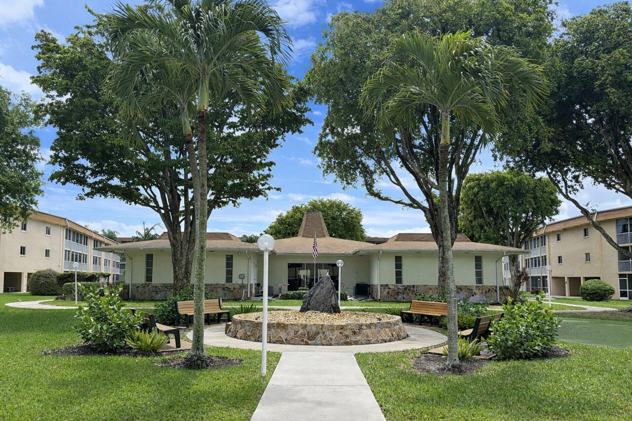 Fully remodeled and move-in ready 1BR/1.5BA in desirable 55+ community. Bright unit features new wood-look vinyl flooring throughout and a completely updated kitchen with new cabinets, countertops, pantry, and all-new appliances including refrigerator, stove, microwave, and garbage disposal. Bathrooms updated with new vanities, mirrors, light fixtures, and toilets. Fresh paint, new baseboards and trim, new A/C, ceiling fans, and vertical blinds. Excellent storage with wall-to-wall closet plus walk-in closet. Screened patio overlooks peaceful courtyard and pool. Accordion shutters front and back. No one has lived here since renovation. Turnkey and available immediately.