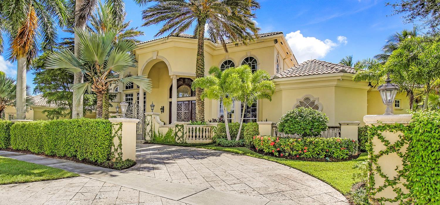 Millions below replacement cost!!! Sprawling estate located in the securely gated, prestigious Polo Club. The newly landscaped resort style property sits on 2 lots overlooking the lake with A/C pool house/cabana. Fabulous split floor plan with almost 12,000 square feet under air, 16,500 total square feet of unparalleled sophisticated elegance and oversized A/C 5 1/2 car garage. 7 bedrooms, 9 full and 2 half baths with stunning 2 story library and gorgeous home theater with plush stadium seating designed by TK Theaters New York. Spectacular first floor master suite, completely private wing, with his and her bathrooms and large his and her closets. All A/V system components and TVs included. Furniture negotiable. Vacant lot also available for sale.