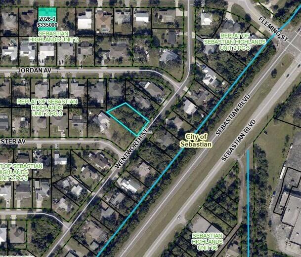 REPLAT OF PORTIONS OF SEBASTIAN HIGHLANDS UNIT 2 - Land