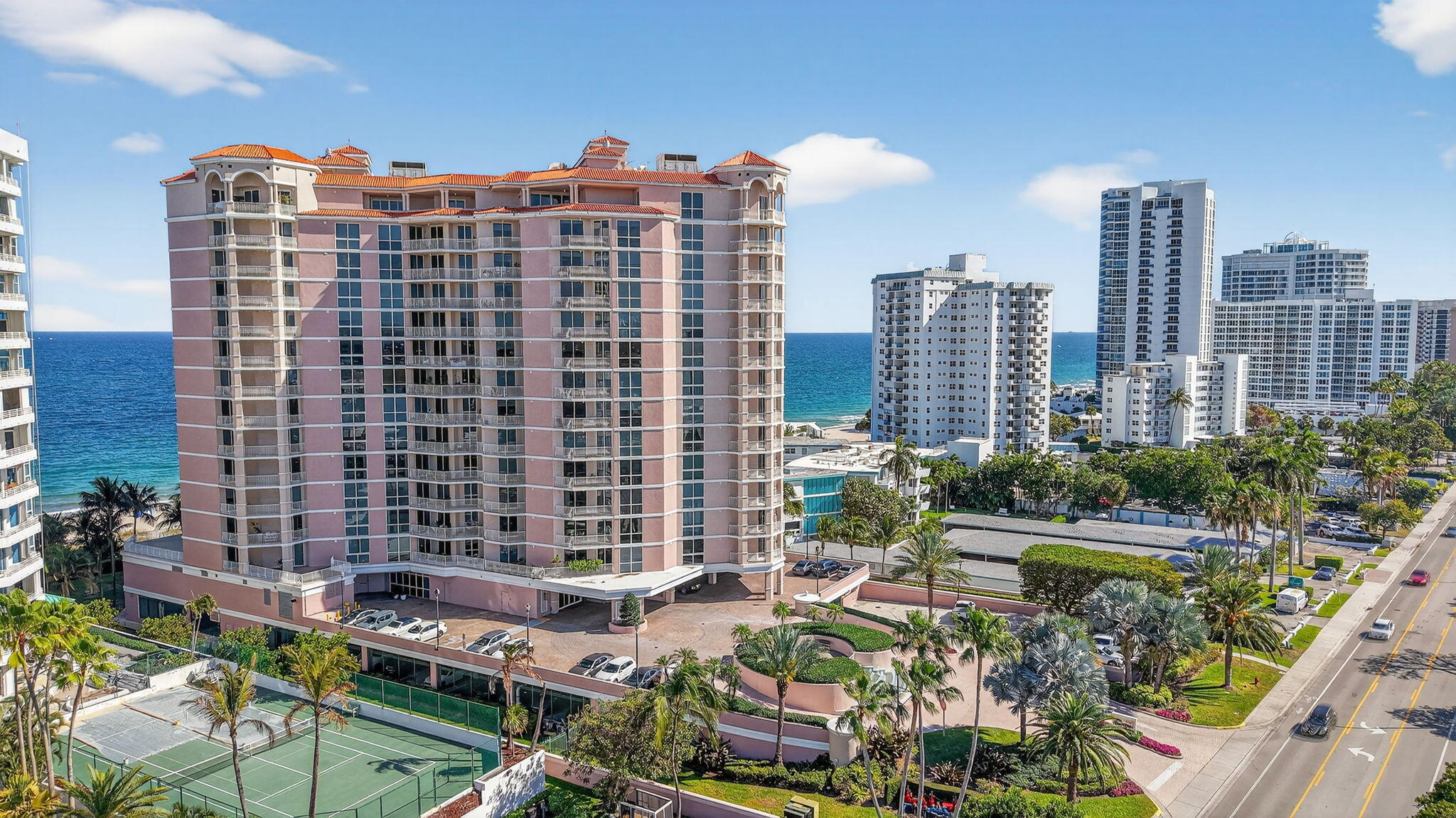LIVE THE LIFESYTLE OF LAUDERDALE BY THE SEA WITH ENDLESS VIEWS 360 OF THE OCEAN & CITY SKLYINE, IN THIS 3 BED/ 4 BATH UNIT WITH MEDIA ROOM. THIS UNIT FEATURES MARBLE FLOORS THROUGHOUT & OVER $500,000 IN CUSTOM WOODWORK FINISHES. UNIQUE OIL CEILING PAINTINGS REMAIN WITH THE UNIT, ADDING A DISTINCTIVE ARTISTIC TOUCH. THIS EXPANSIVE RESIDENCE INCLUDES FIREPLACE, PIRVATE MOVIE THEATER ,PIRVATE ELEVATOR. LOCATED IN A WELL-MAINTAINED BUILDING WITH 24- HOUR CONCIERGE & FULL AMENTIES. JUST STEPS FROM YOUR PIRVATE BEACH ACCESS. EXPERIENCE RESORT-STYLE LIVING YEAR-ROUND. NEAR STORES,RESTURANTS,NIGHTLIFE.