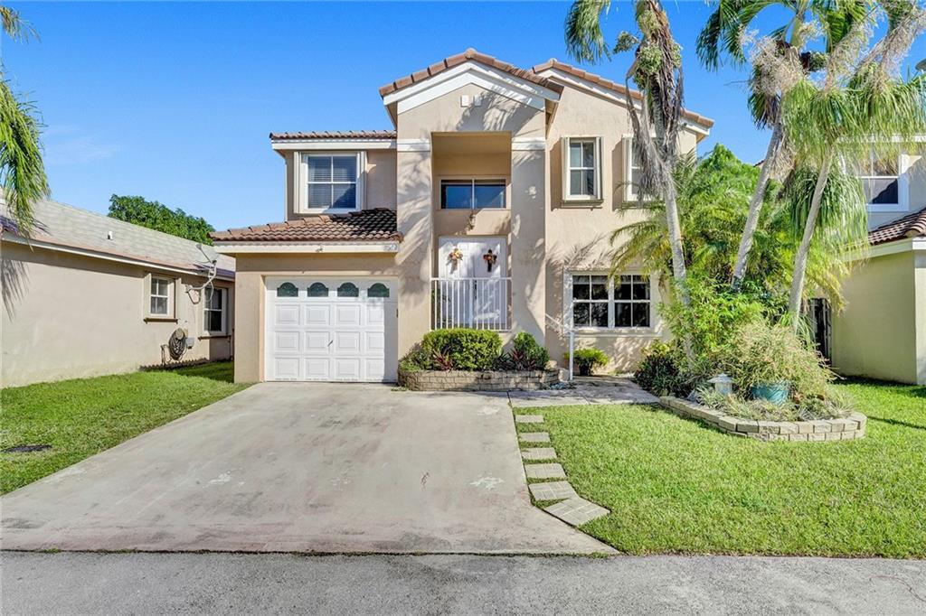 Gorgeous and well maintained 3 beds, 2.5 baths 2 story home! AC is new replaced April 2022 plus air ducts replace through the whole house, newer flooring in all living spaces, Shutters throughout! Experience tranquility as you step into the enclosed patio through the French doors and relax in a beautiful outdoor space! Centrally located with very low HOA! Only 150 per year!
