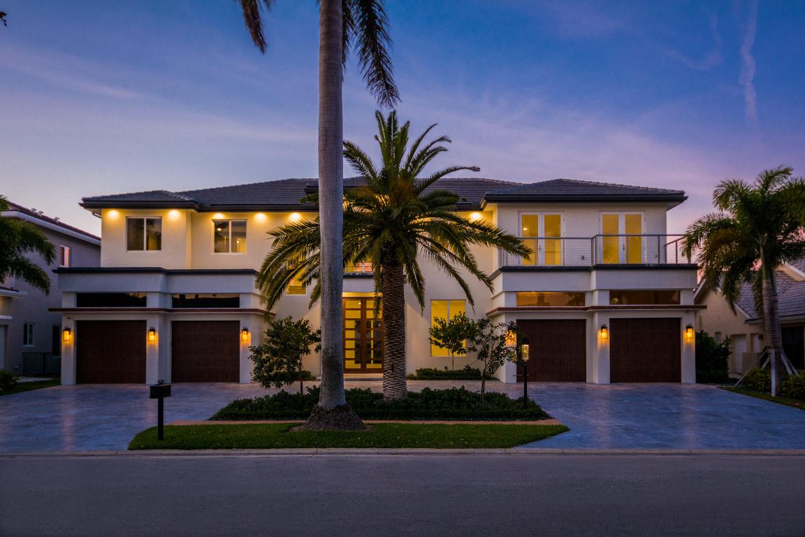 Custom crafted for ultra luxe living this contemporary designed new construction, built in 2017, 6 bedroom 6.2 bath estate overlooks magnificent lake and golf course views from all major rooms.  Casually elegant living areas include formal living and dining rooms, gourmet kitchen, large breakfast area, family room, home theater, game room and office. Exquisite master suite offers generous closets and his and her baths. Other amenities include resort style pool and spa, outdoor kitchen, full house generator, hurricane resistant windows and 4 bay garages. The information herein is deemed reliable and subject to errors, omissions and changes without notice. All measurements are approximate. Please see floor plans in documents.