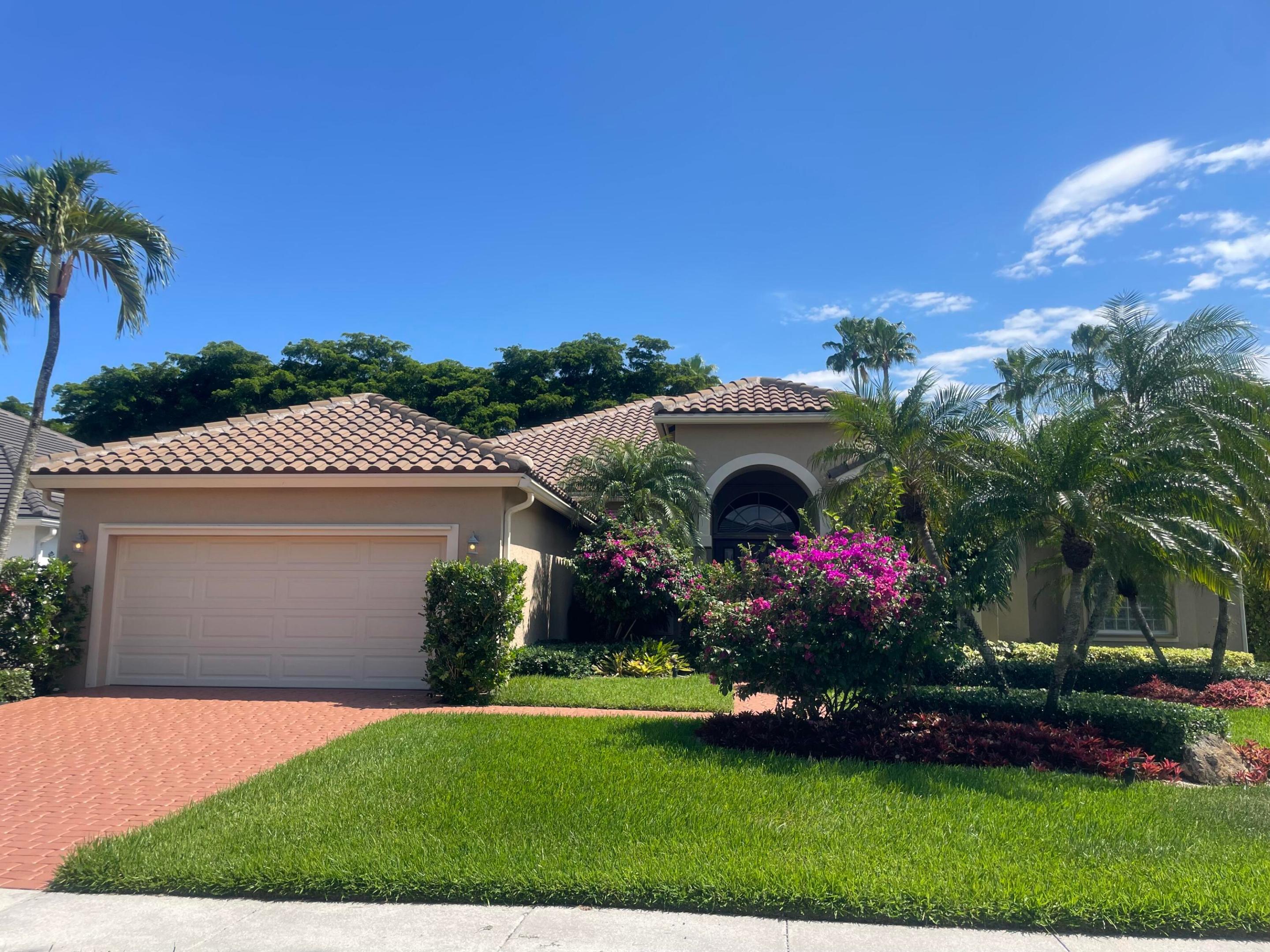 Galveston model in the highly sought after community of Boca Falls.Immaculately maintained under lived home is livable once you receive KEYS- New Roof 2021, Pool resurfaced 2021, freshly pained exterior & driveway 2026 & lush professional landscaping. Spacious entry way leads you into living space with tile floors and an immediate breathtaking pool view.The updated kitchen has granite counter tops, LG Refrigerator & Viking dishwasher both under 5 years old. Private Laundry new LG Washer & Dryer 2022.Ideal floor plan allowing private accommodations and flexibility for various needs. The Primary bedroom has sliders to patio, hard wood flooring, an oversized walk-in closet, & shower,Roman bath tub, and dual sinks. Two-car garage,Two car garage with Hurricane garage door.Mirror does not convey