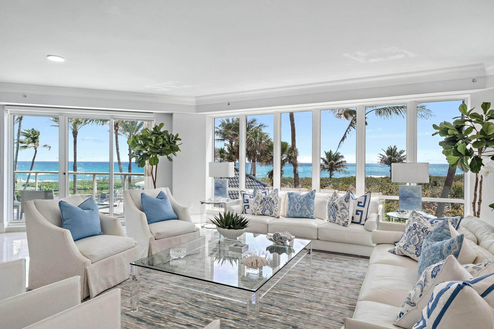 This oceanfront oasis residence represents the pinnacle of coastal luxury with breathtaking panoramic views spanning the Atlantic Ocean. The gourmet chef's kitchen showcases premium custom cabinetry, designer quartz countertops, and professional-grade appliances that will inspire your culinary creativity. Impeccable finishes throughout include polished porcelain interior flooring, integrated smart home technology, and custom architectural details that elevate this residence to a masterpiece of design. Resort-style amenities enhance the oceanfront lifestyle with private beach access, fully equipped fitness center, and amenities located minutes from Palm Beach Gardens' world-class dining, shopping, and golf, this exceptional property represents Singer Island at its best! Singer Island offers an abundance of local amenities including nearby shopping at the world-renowned Worth Avenue, golfing at the North Palm Beach Country Club, PGA National, Abacoa Golf Club, in addition to a plethora of water sports such as world-class snorkeling, scuba diving, sailing, jet-skiing, kayaking, paddle-boarding, and some of the best fishing in South Florida, all with easy access to Palm Beach International Airport!