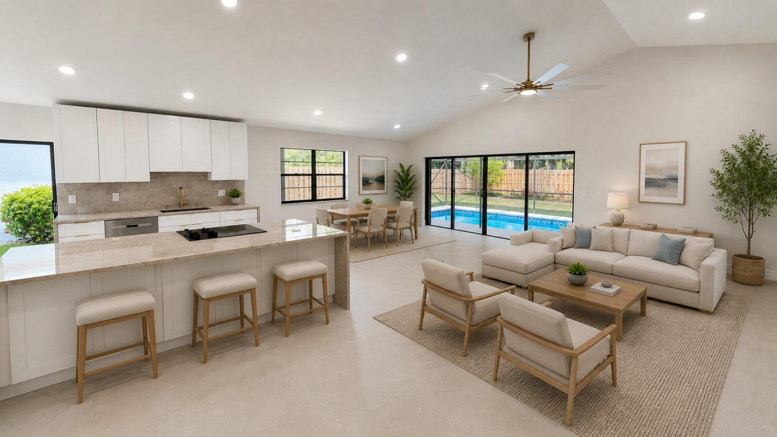 WOW!!  Turnkey gem home in the Crystal Pointe community at the heart of Palm Beach Gardens.  New A/C system (2026)New water heate (2026)Newer roof 2018,Impact-hurricane shutters throghout .  Brand new kitchen cabinets with stainless steel appliances under warranty with an oversized island cabinets .   Beautifully resurfaced pool in enclosed patio .   48x48 imported porcelain tile flooring throughout the home.  New plumbing & light fixtures,fresh paint top to bottom and beautiful landscaping at a pei lot.  standout master bathroom ;luxurious freestanding stone tub and a stunning walk-in shower.   HOA fees cover cable TV, landscaping, community pool, clubhouse, and fitness center.  Hurry :This move-in ready home is priced to sell .
