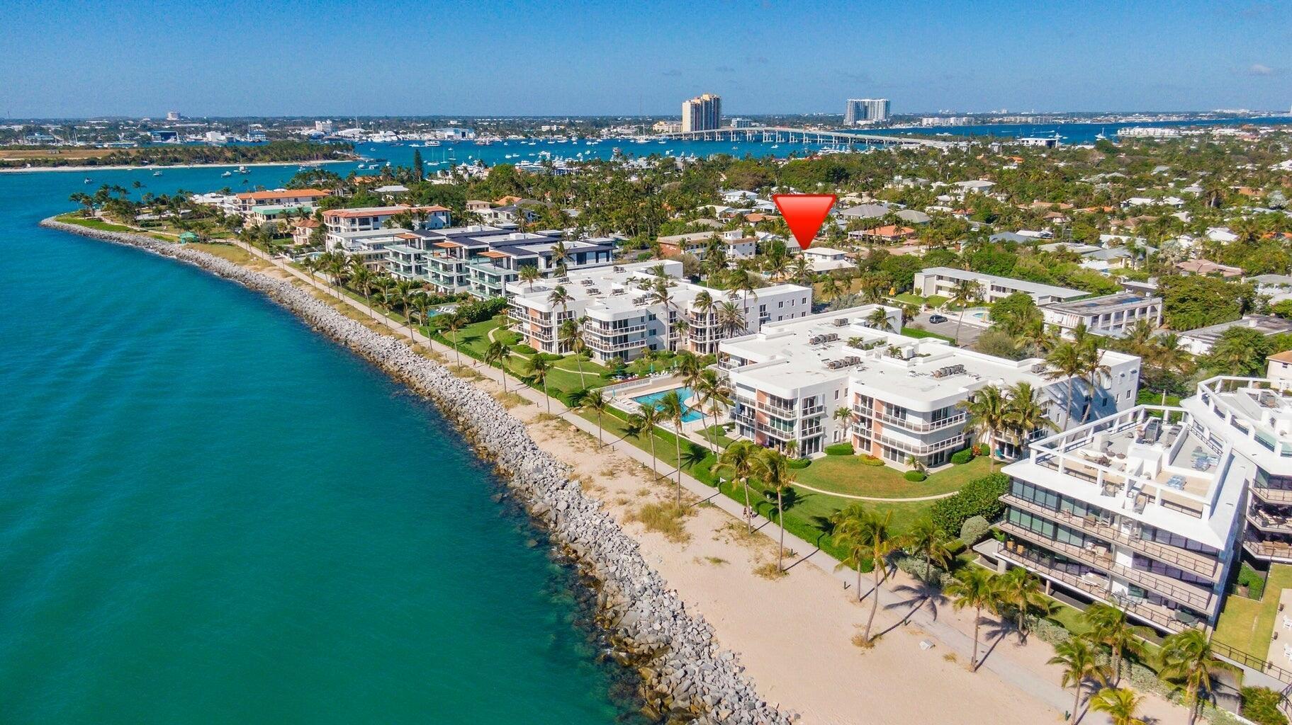 Annual Lease. Live just steps from the sand in this cozy 1-bedroom, 1-bath apartment in beautiful Palm Beach Shores. Located only one block from the beach, you can walk to the ocean in minutes and enjoy morning sunrises, evening strolls, and the relaxing sound of the waves. The apartment opens right out to the pool and is part of a quiet, friendly 5-unit building. Water is included, and shared laundry is on-site. Enjoy the laid-back beach lifestyle every day!