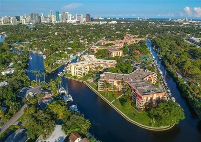 Perfectly located 1 bed 1 bath on the New River near Downtown Fort Lauderdale. The unit is very well maintained and clean with a large living area and master bedroom.  The double balcony overlooking yachts and the canal provides great views and entertaining space. The in-unit washer and dryer bring great convenience to the homeowner.  Enjoy the gorgeous waterway, 3 pools, tennis courts, and fitness gym this property has to offer.  Dockage space up to 50' as available.  Super close to Downtown Las Olas and near the beach. Get a piece of the South Florida paradise today!