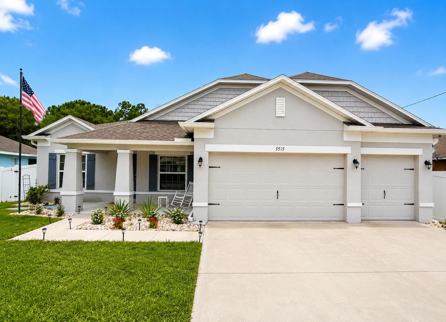 Welcome to this stunning Torino area pool home with and where comfort, style, and everyday luxury come together. Built in 2020, this spacious 4-bedroom + den, full 3-bath home features an open-concept design with soaring ceilings and shiplap throughout, abundant natural light, and two private primary suites ideal for guests or multi-generational living. The beautifully upgraded backyard is designed for private enjoyment with a saltwater pool with both heating and cooling options, sun shelf, 6ft white PVC fencing and plenty of space to relax or entertain. Additional upgrades include Paid off solar panels, whole-home water filtration, epoxy garage floors, newer appliances, and a 3-car garage. Conveniently located near shopping, dining, St. Lucie West, and easy access to I-95