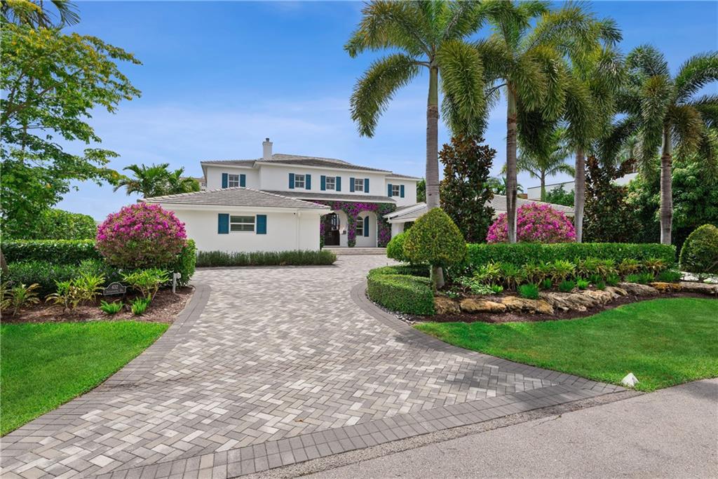 This beautiful, waterfront estate is located in Fort Lauderdale’s highly sought-after Sunrise Intracoastal and was custom built for entertaining with an open floor plan that provides spectacular views of the Intracoastal Waterway. The main house includes 5 ensuite bedrooms, 6 bathrooms, 2 large family rooms, open kitchen/dining, butler’s pantry, an office, mudroom, 2 laundry rooms - upstairs/downstairs. The guest house includes the 7th bathroom and another laundry room. The upstairs family room boasts a vaulted ceiling, wood burning fireplace, wet bar and lots of additional space for entertaining. With custom built-ins throughout, this transitional home brings a coastal feel to a modern space with professional interior design, gorgeous landscaping and outdoor lighting.